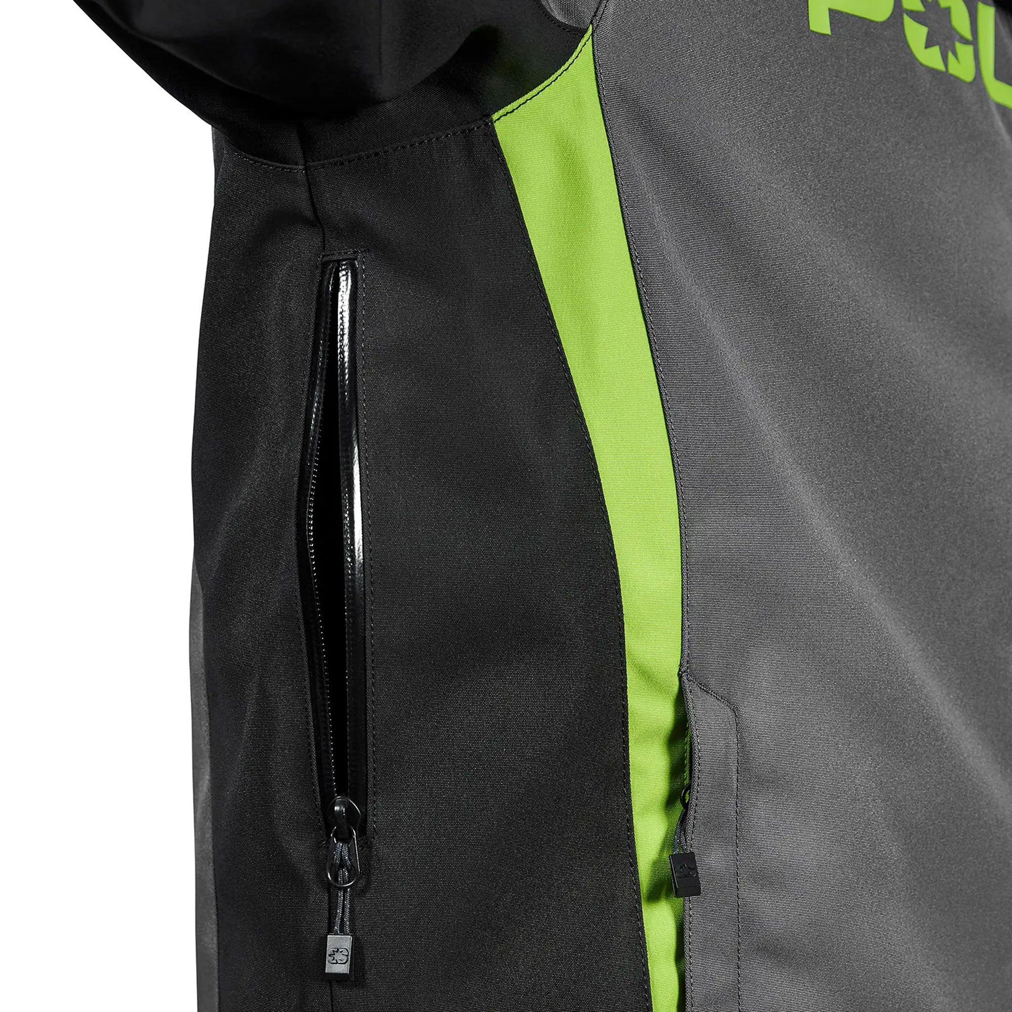 Polaris Mens Northstar Jacket 3.0 Waterproof Breathable 3M Durable Black Lime