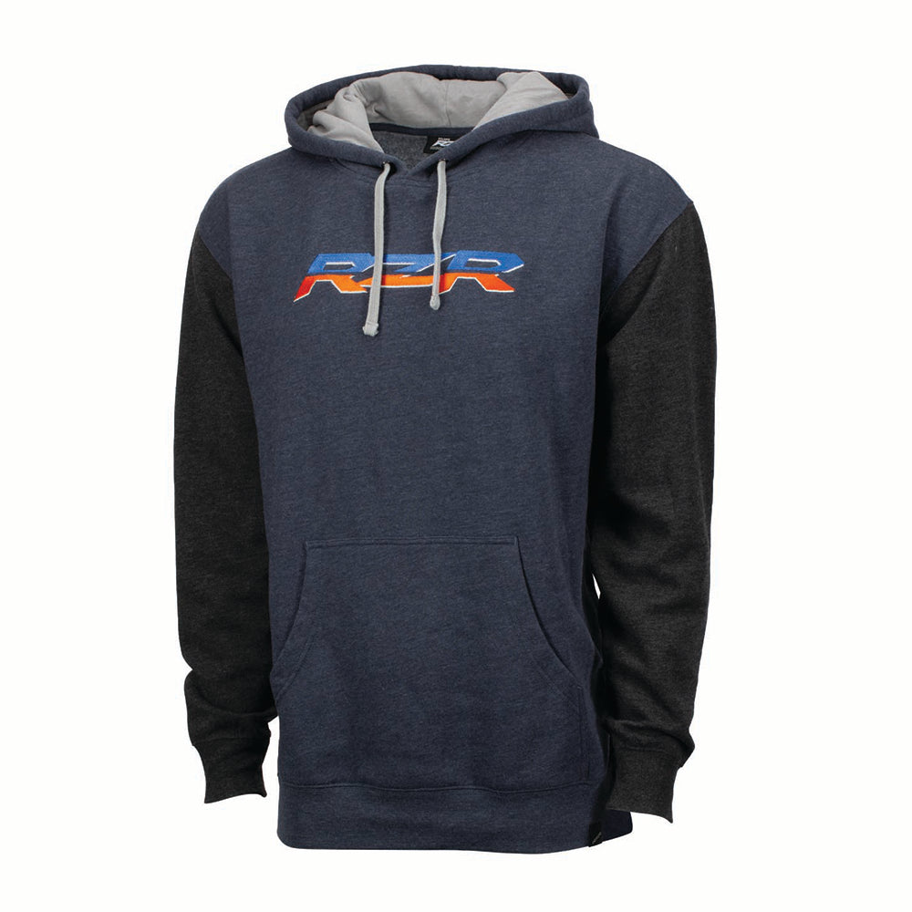 Polaris RZR Pullover Hoodie Navy/Orange Blue