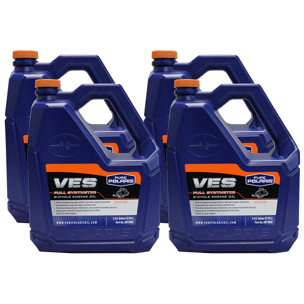 Polaris 2877883 Case of VES Oil Gallon Jugs Indy Switchback RMK 850 650 (4-PACK)