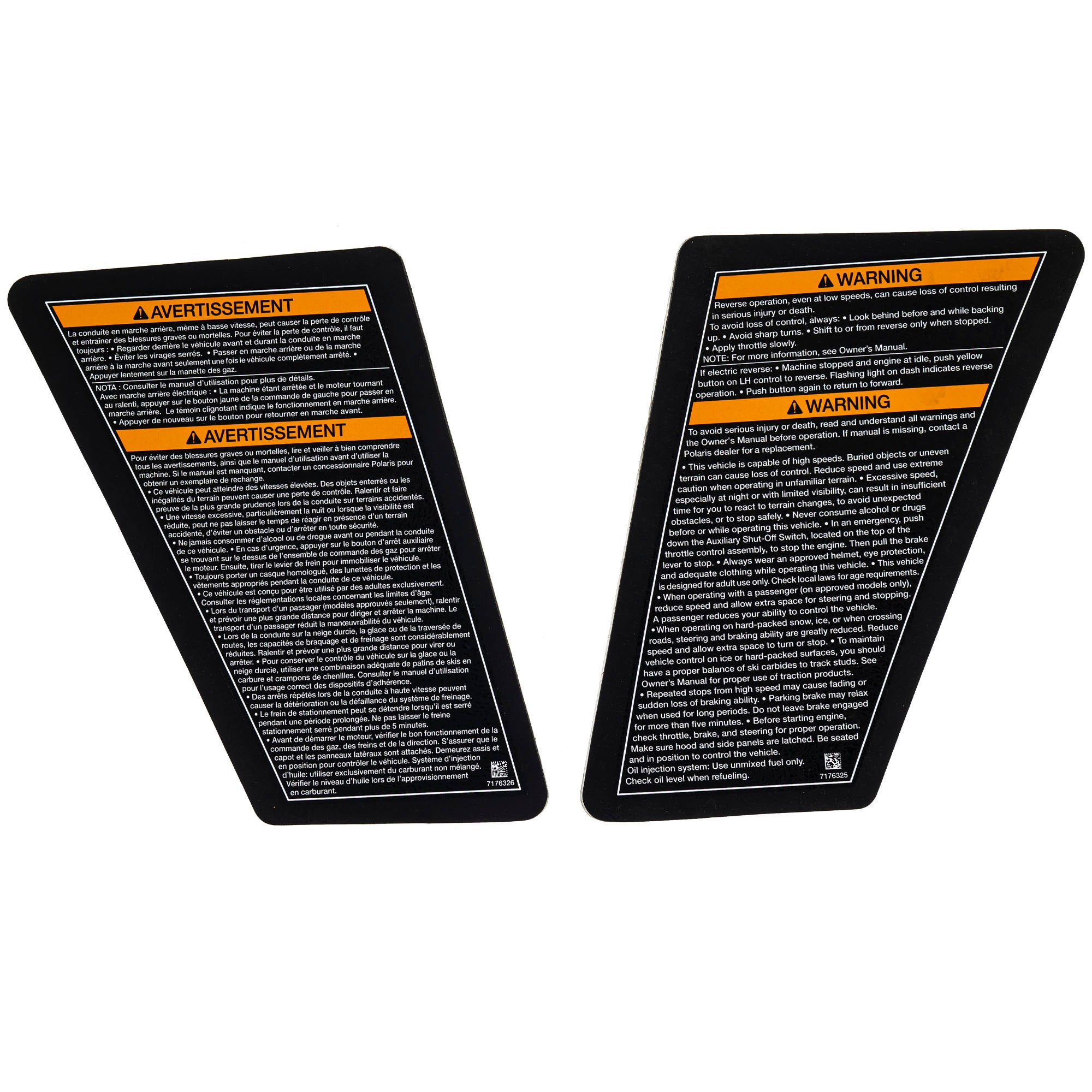 Polaris 2878195 Knee Pad Kit Indy Rush Switchback 800 850 550 600 700 XC Turbo