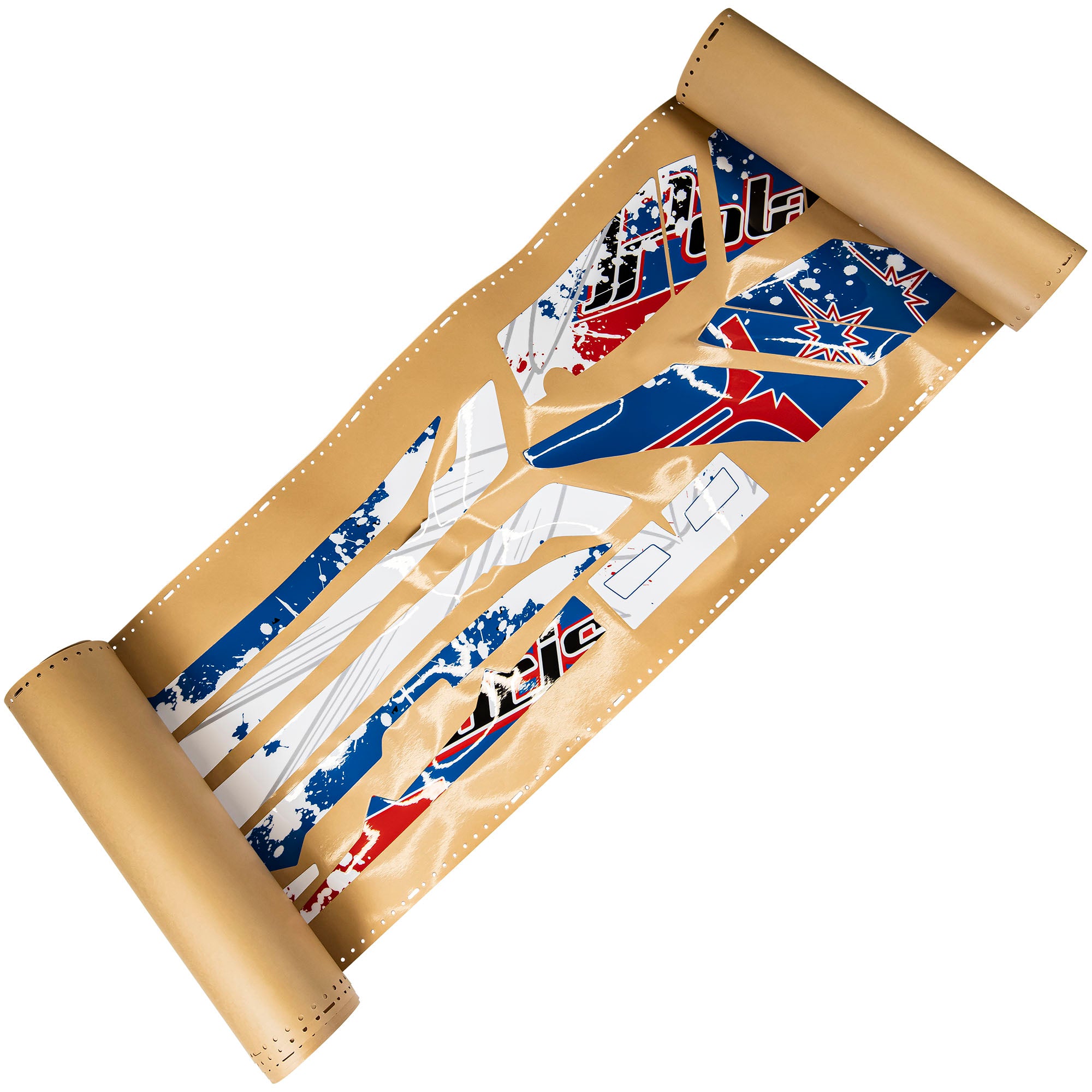 Polaris 2879096 Snowmobile Red White Blue Retrobution Hood Side Panel Wrap