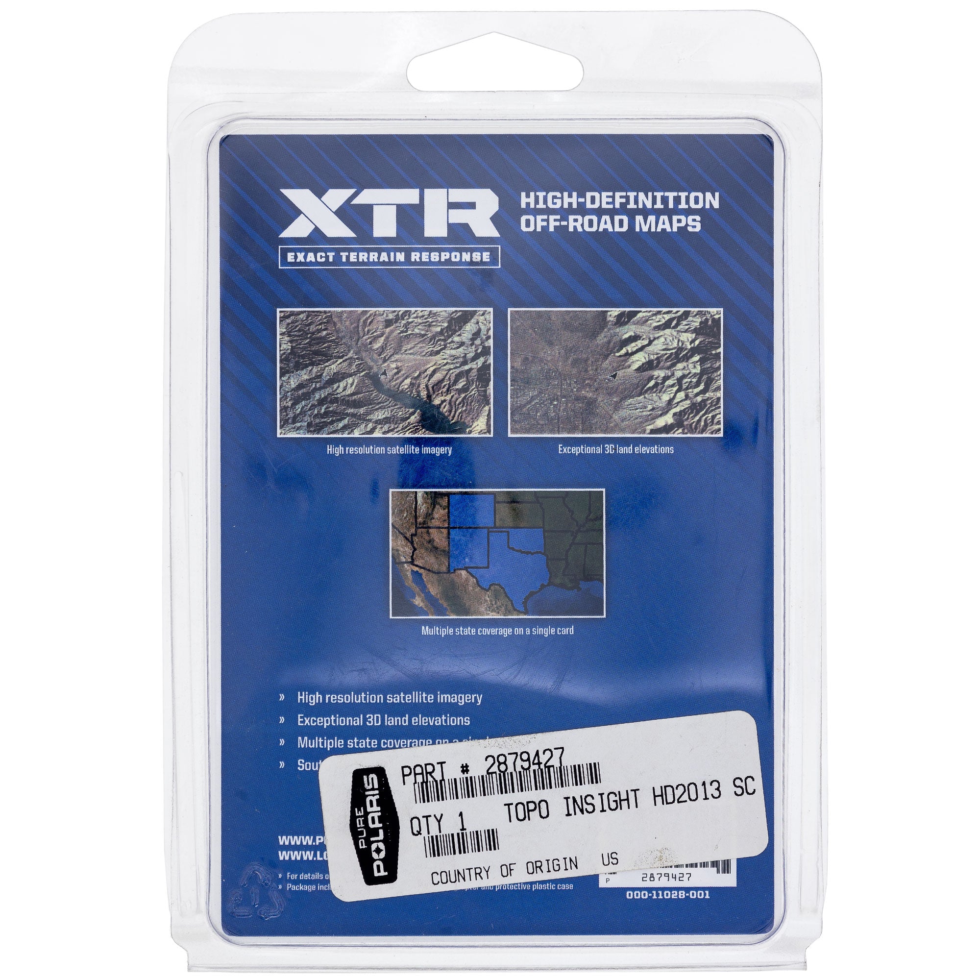 Genuine OEM Polaris GPS Map Card RZR 2879427