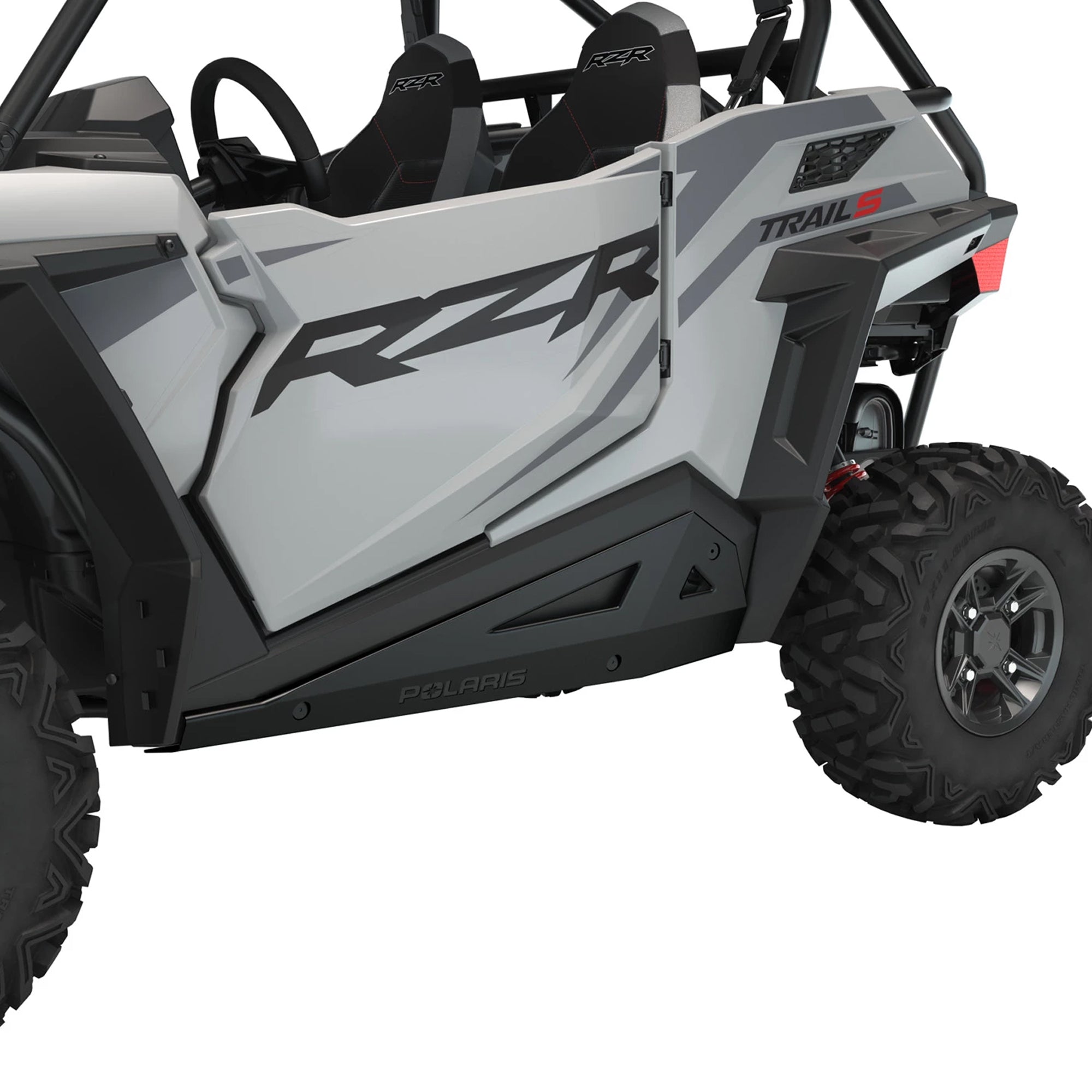 Polaris Matte Black Low Profile Rock Slider 2879498-458
