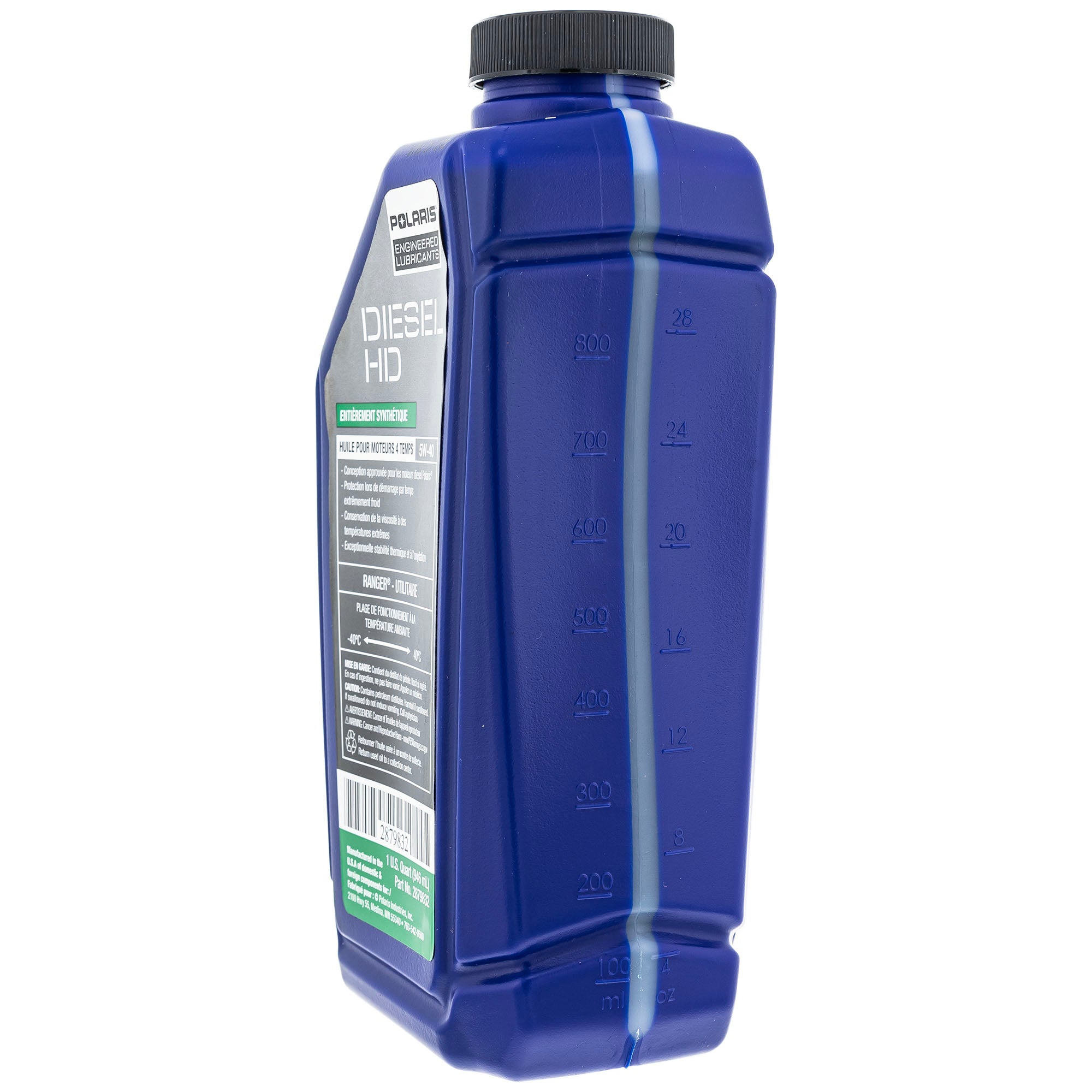 Polaris 2879832 1QT 5W40 All Season Diesel Engine Oil Synthetic 4-Cycle Ranger