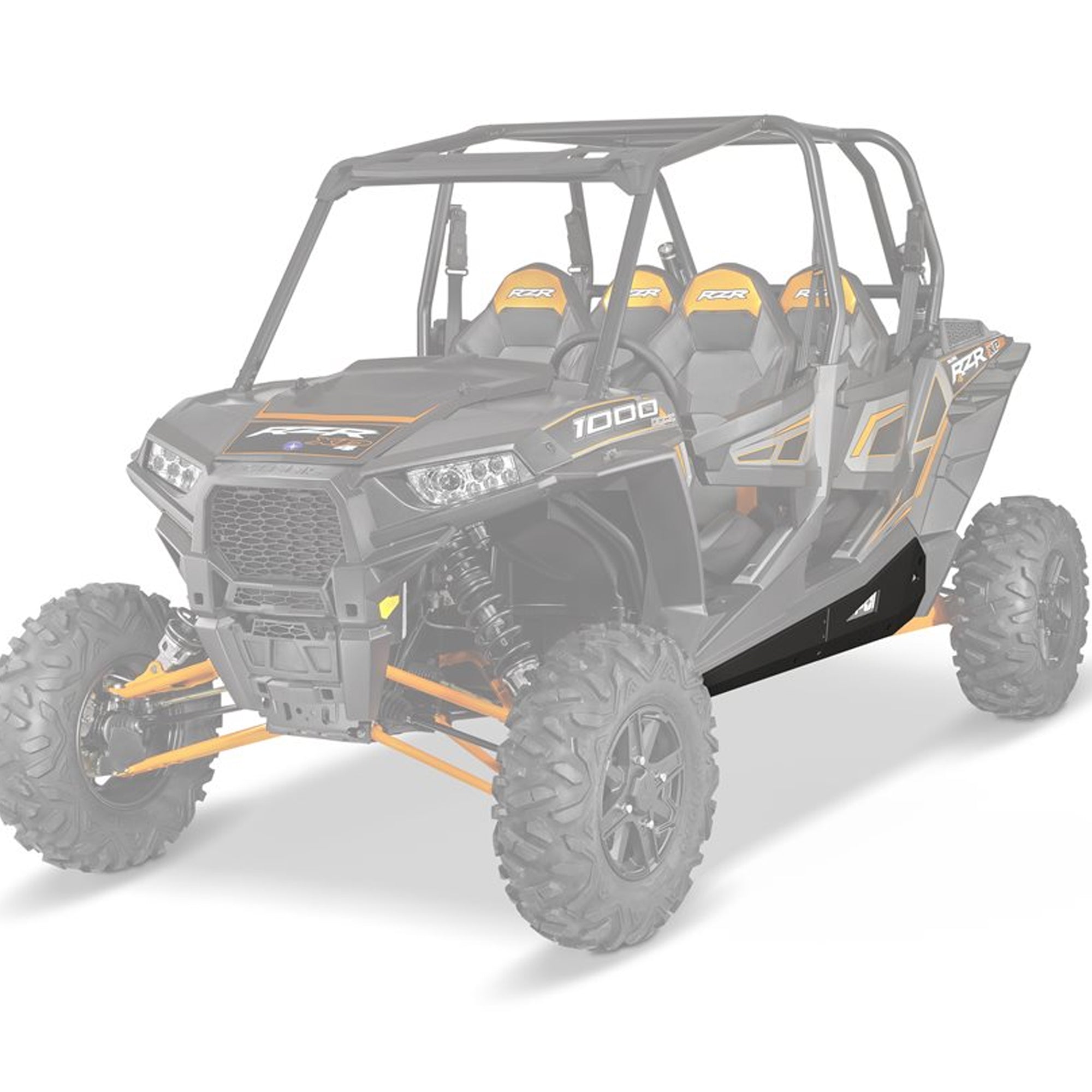 Polaris 2879940-458 Matte Black Low Profile Rock Sliders RZR 1000 900 XP Turbo