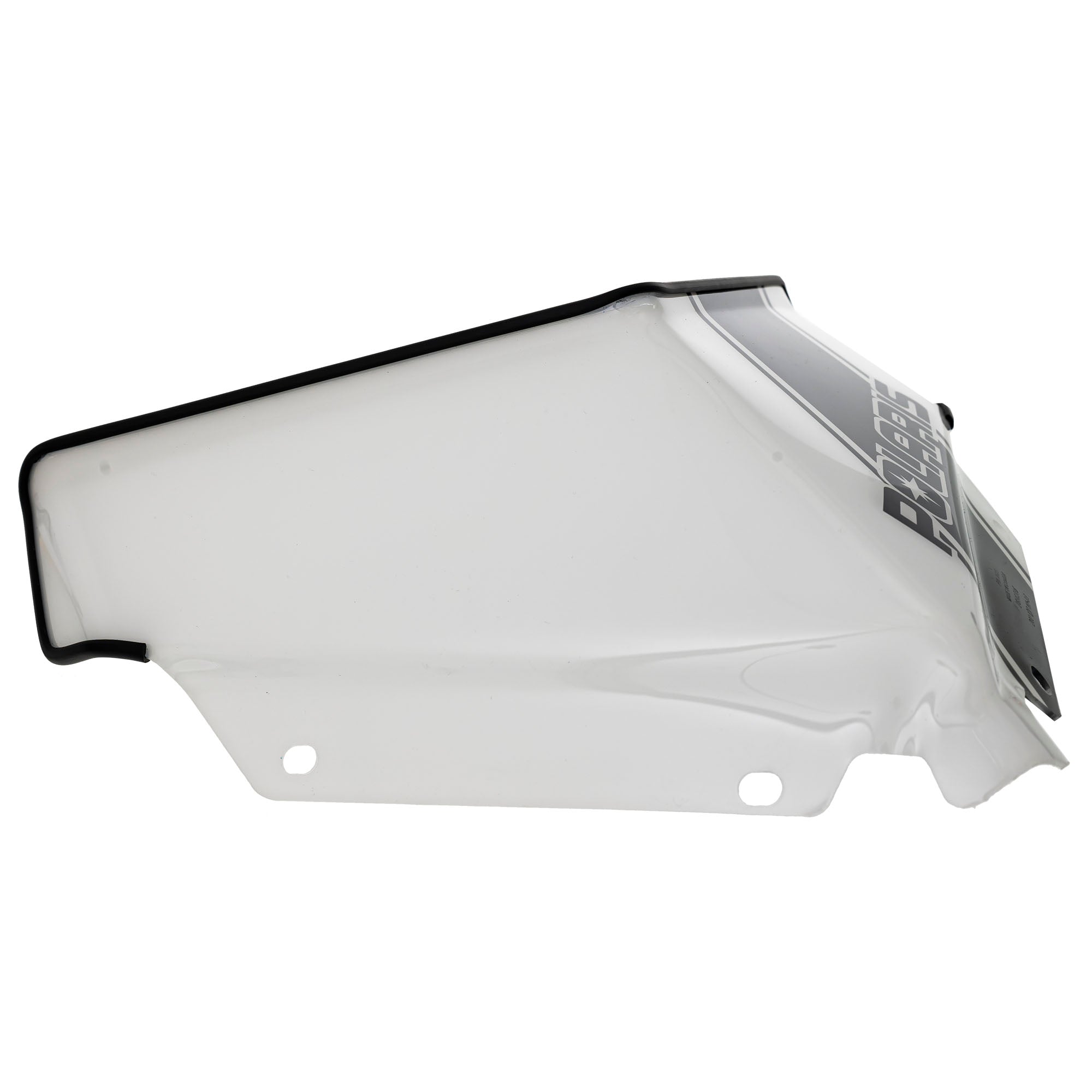 Polaris White/Black Low 7" Windshield 2880386