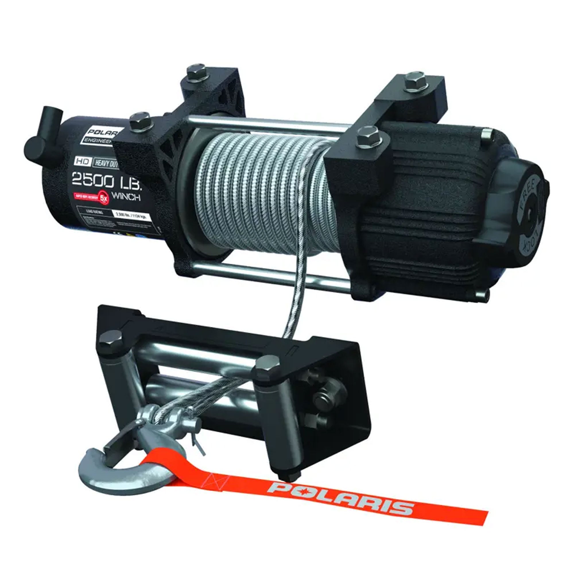 Polaris 2880432 HD 2500lb Steel Cable Winch Sportsman Scrambler Big Boss 1000