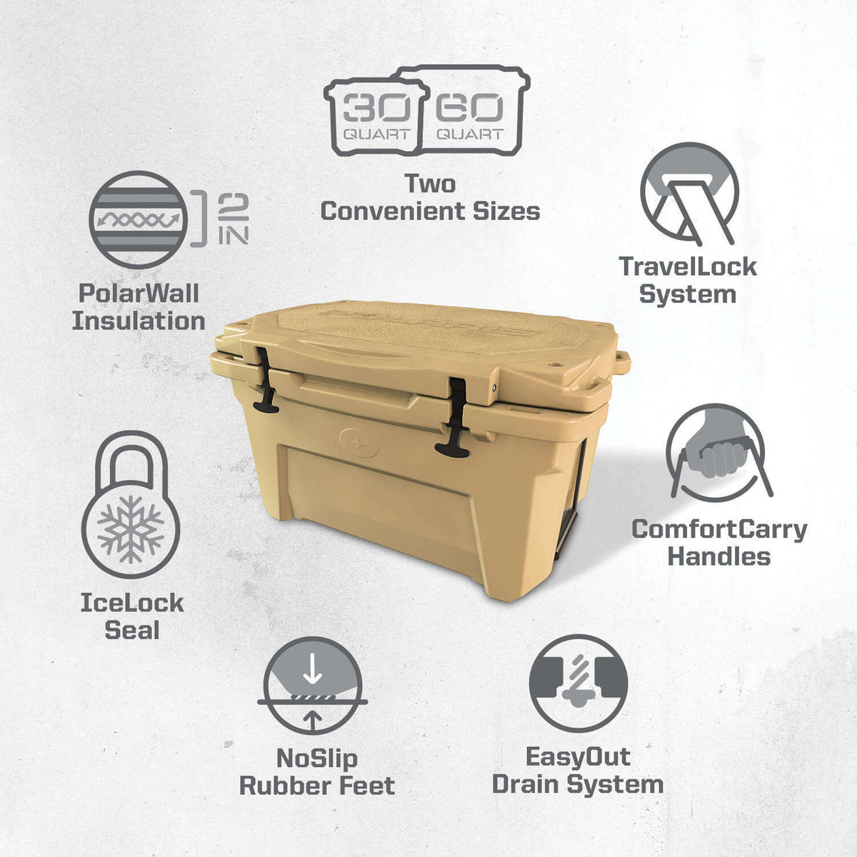Polaris Desert Northstar 30 Quart Cooler 2881315 RZR Ranger Sportsman