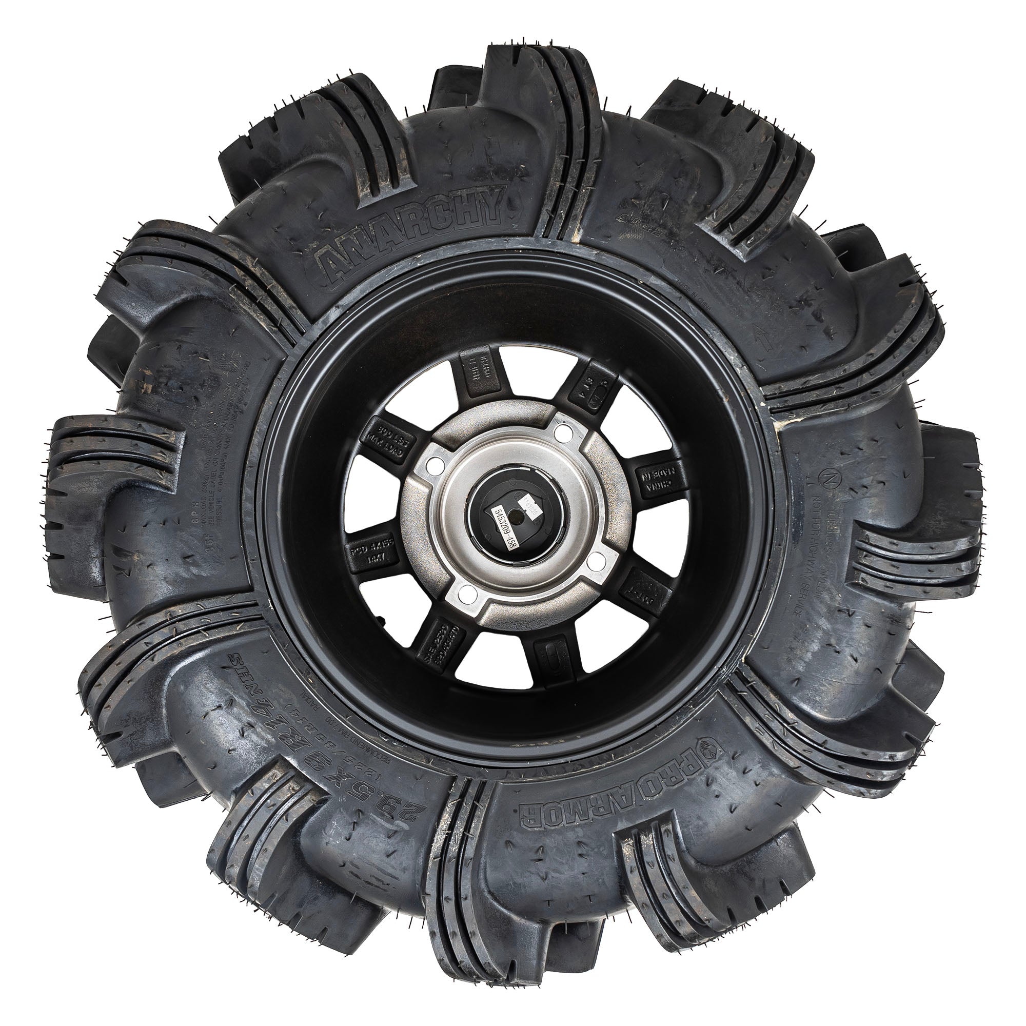 Polaris Matte Reblr Rim Anarchy Tire Combo 2881385