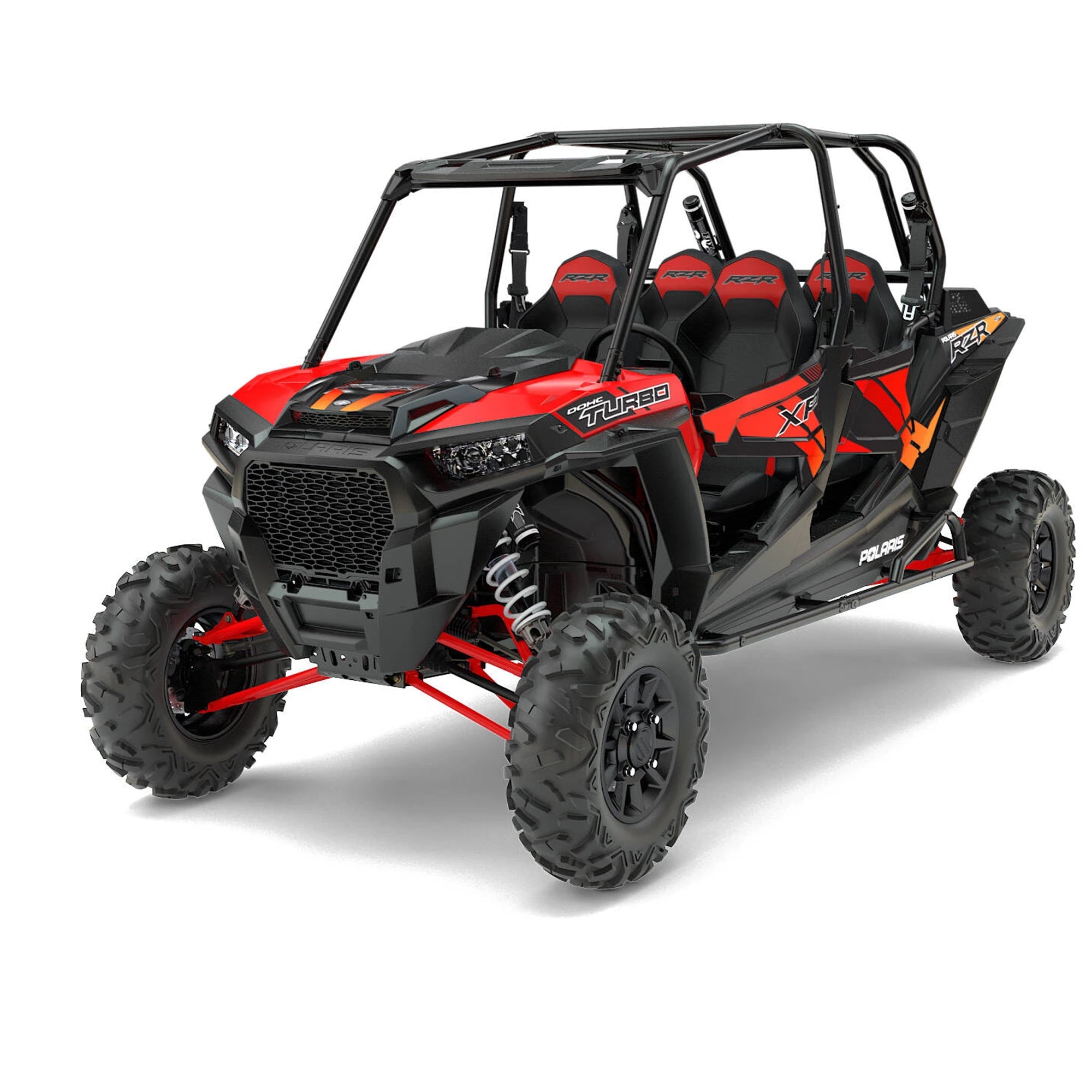 Polaris Matte Black Four Seat Rock Sliders 2882079-458