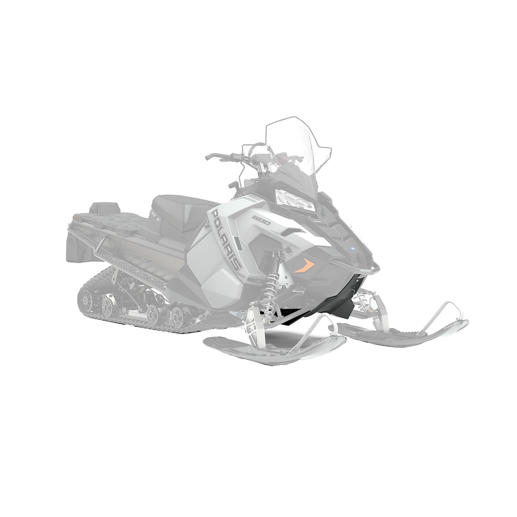 Polaris 2882748-070 Black Hi-Coverage Skid Plate Indy Rush Switchback 800 850