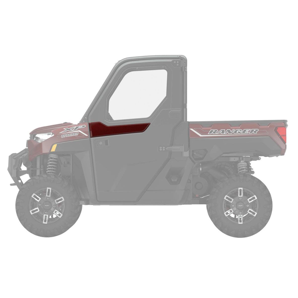 Polaris Burgundy Metallic Front Door Panel 2882870-629 alternate view