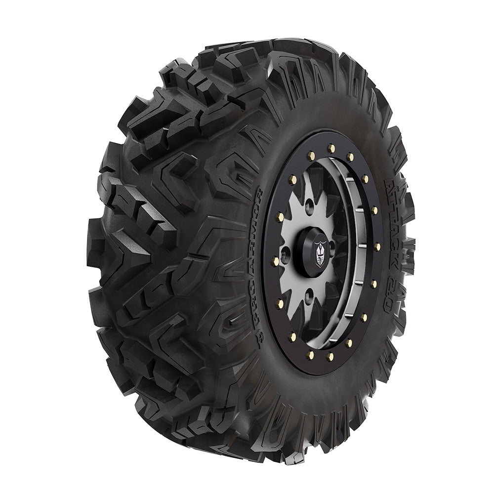 Polaris Pro Armor 2883171 Accent Halo Rim Attack Tire Combo 1000 XP Turbo S 4