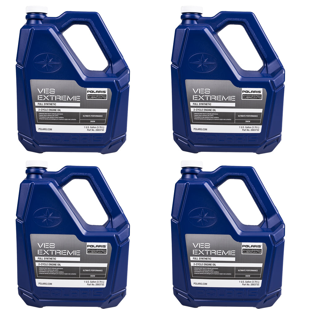 Polaris 2883732 Case of VES Oil Gallon Jugs Indy Switchback RMK XCR VR1 (4-PACK)