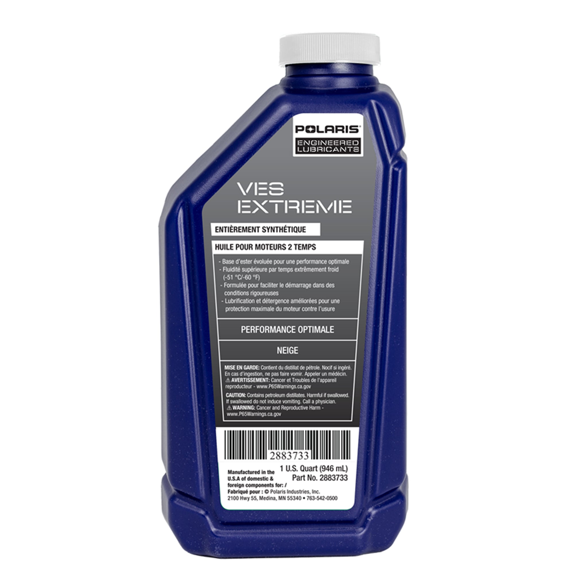 Polaris 2883733 VES Extreme Highest Performance Full Synthetic 2-Cycle Oil 2-Stroke