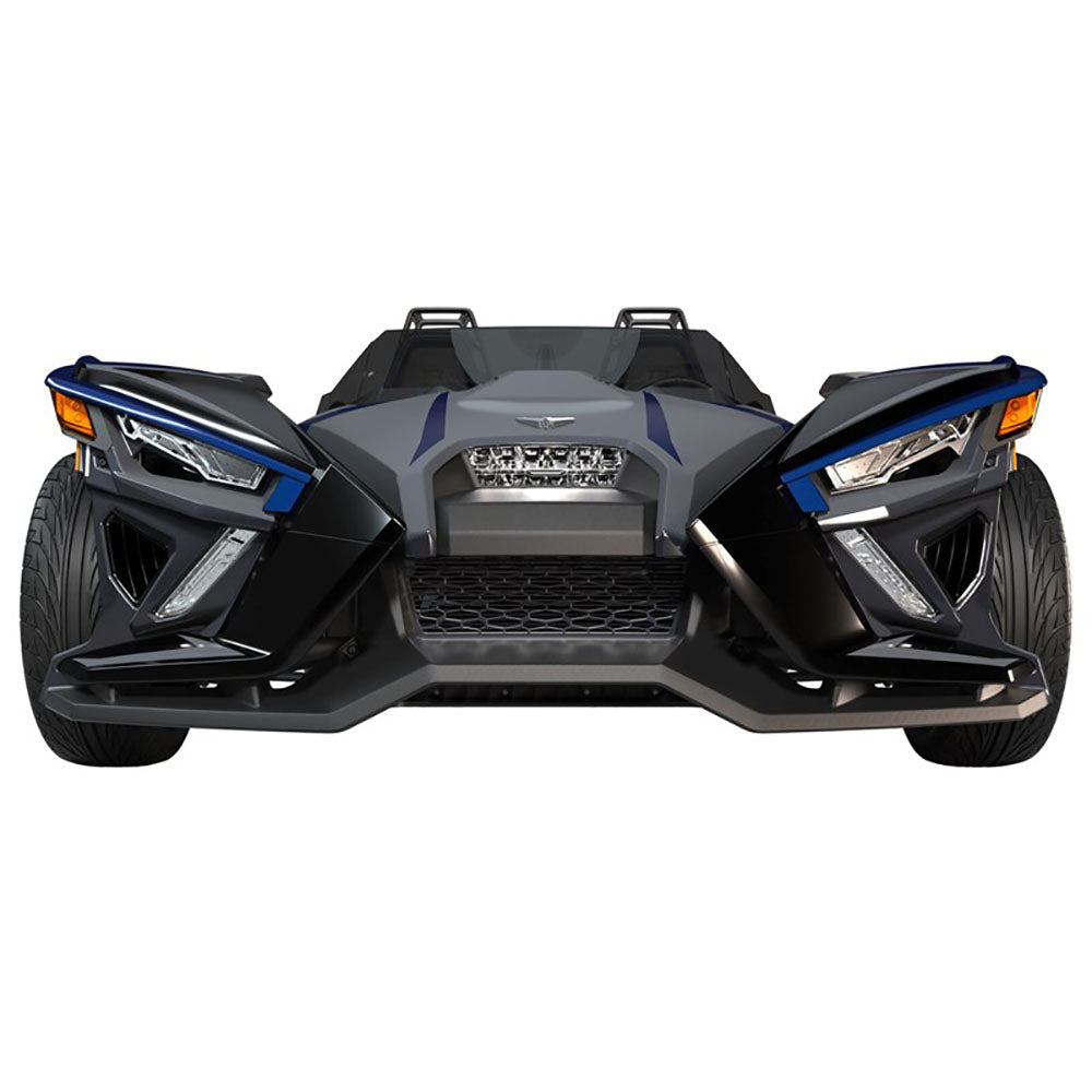 Slingshot Stealth Gray Azure Crystal Front Grille 2884148-834