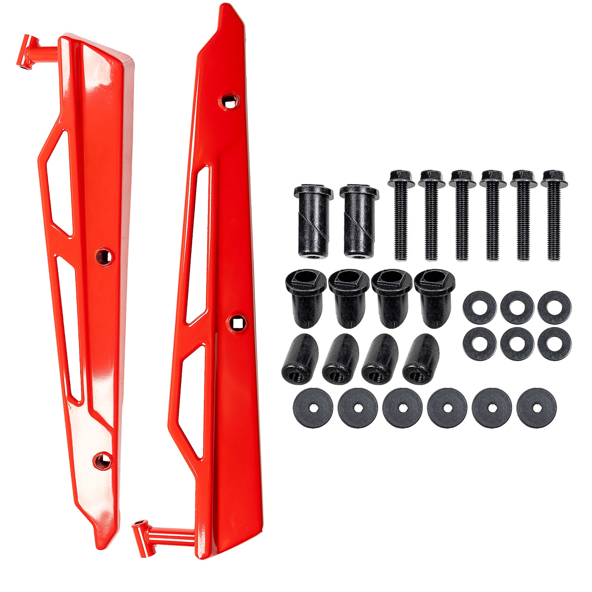 Polaris 2884472-293 Indy Red Low Profile Rock Sliders 2-Seat RZR 1000 XP 4