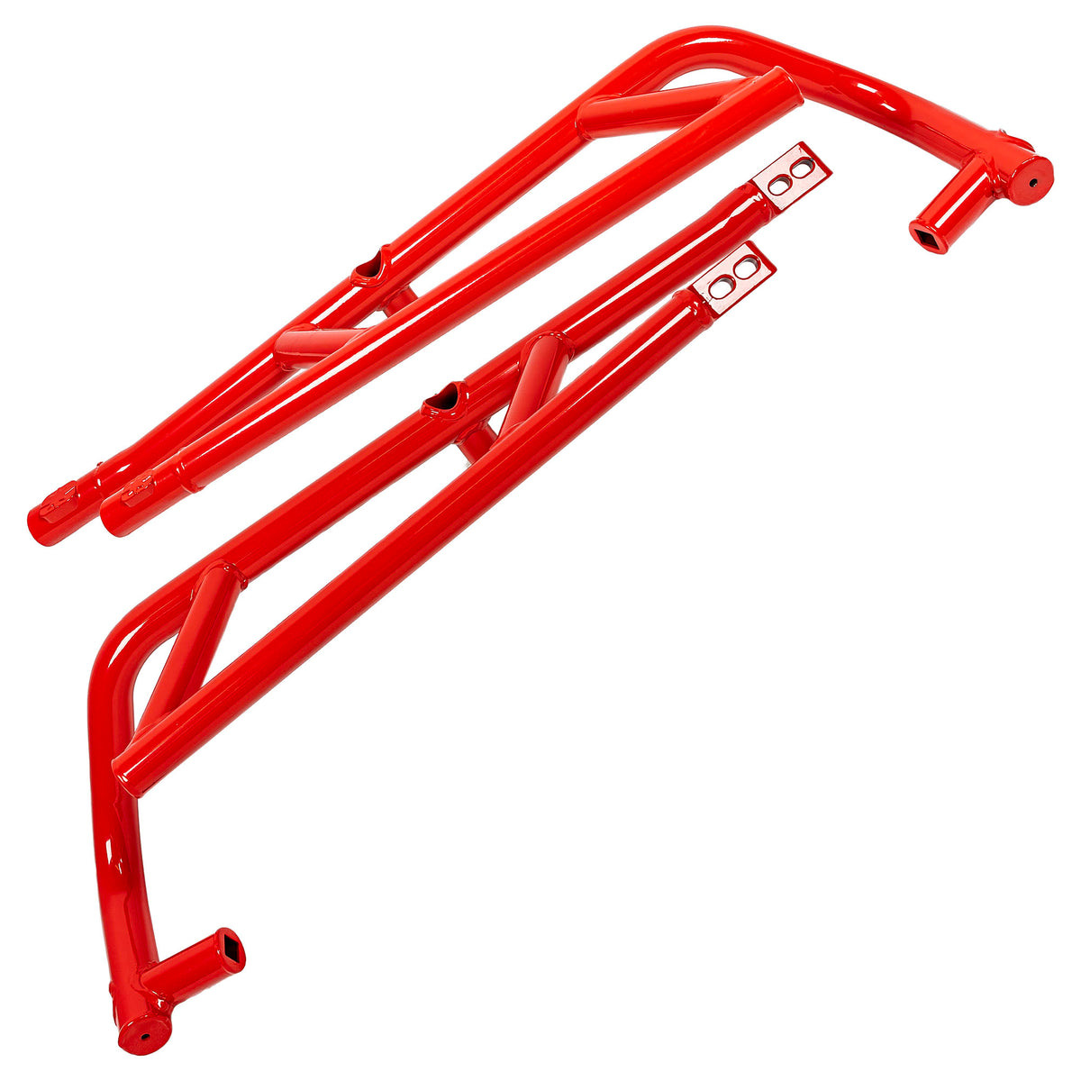Polaris 2884512-293 Indy Red HD Extreme Kick-Out Rock Sliders 4-Seat 2024 RZR