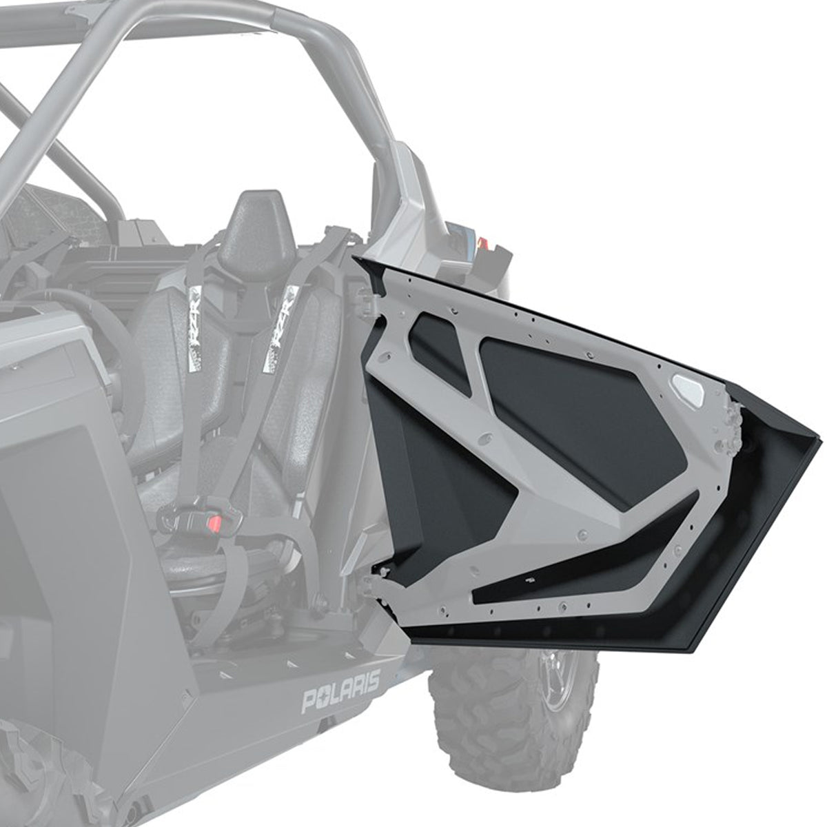 Polaris Matte Black Aluminum 2-Seat Doors 2884659-458 2020-2024