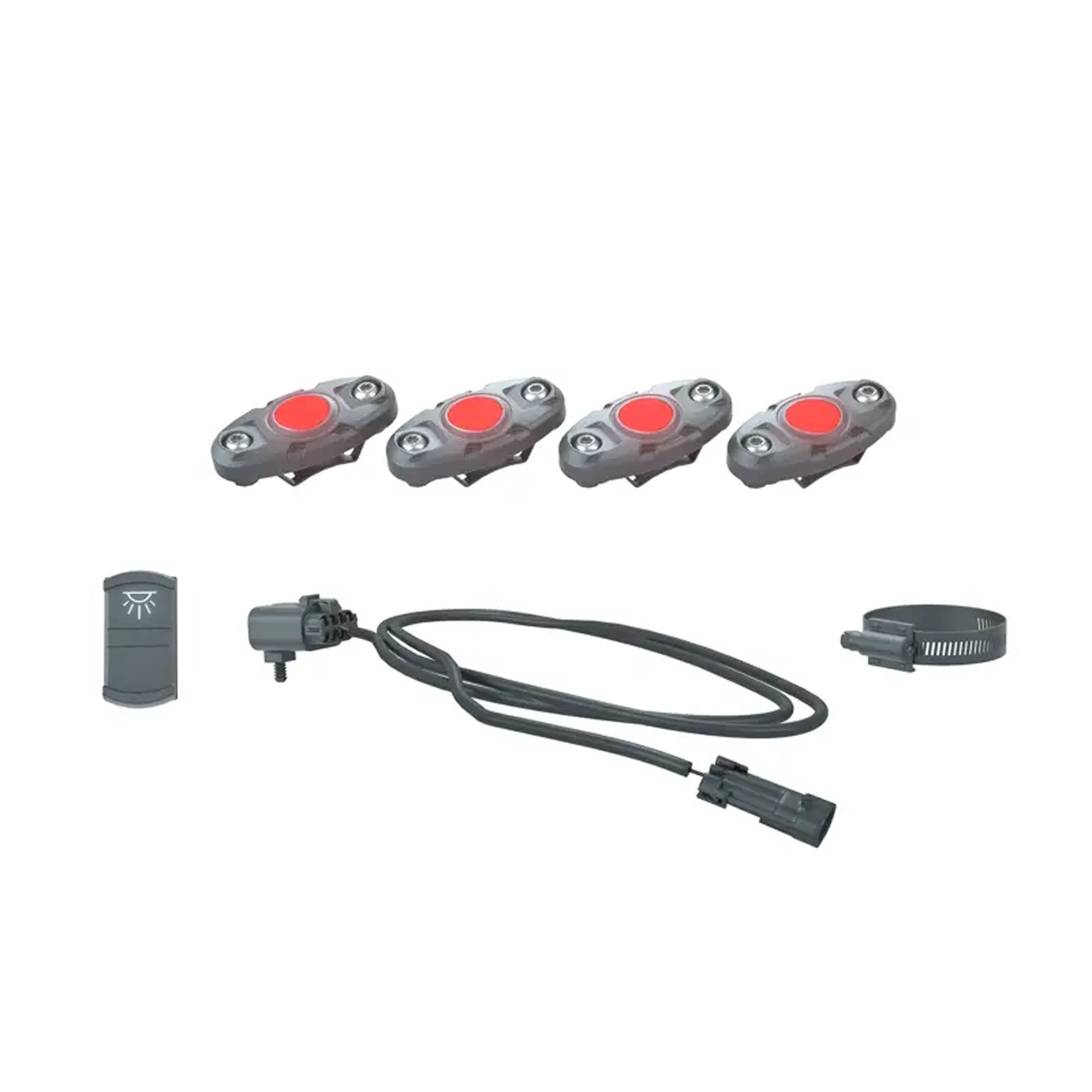Polaris 2884683 Pro Armor PULSE Rock Lights Red