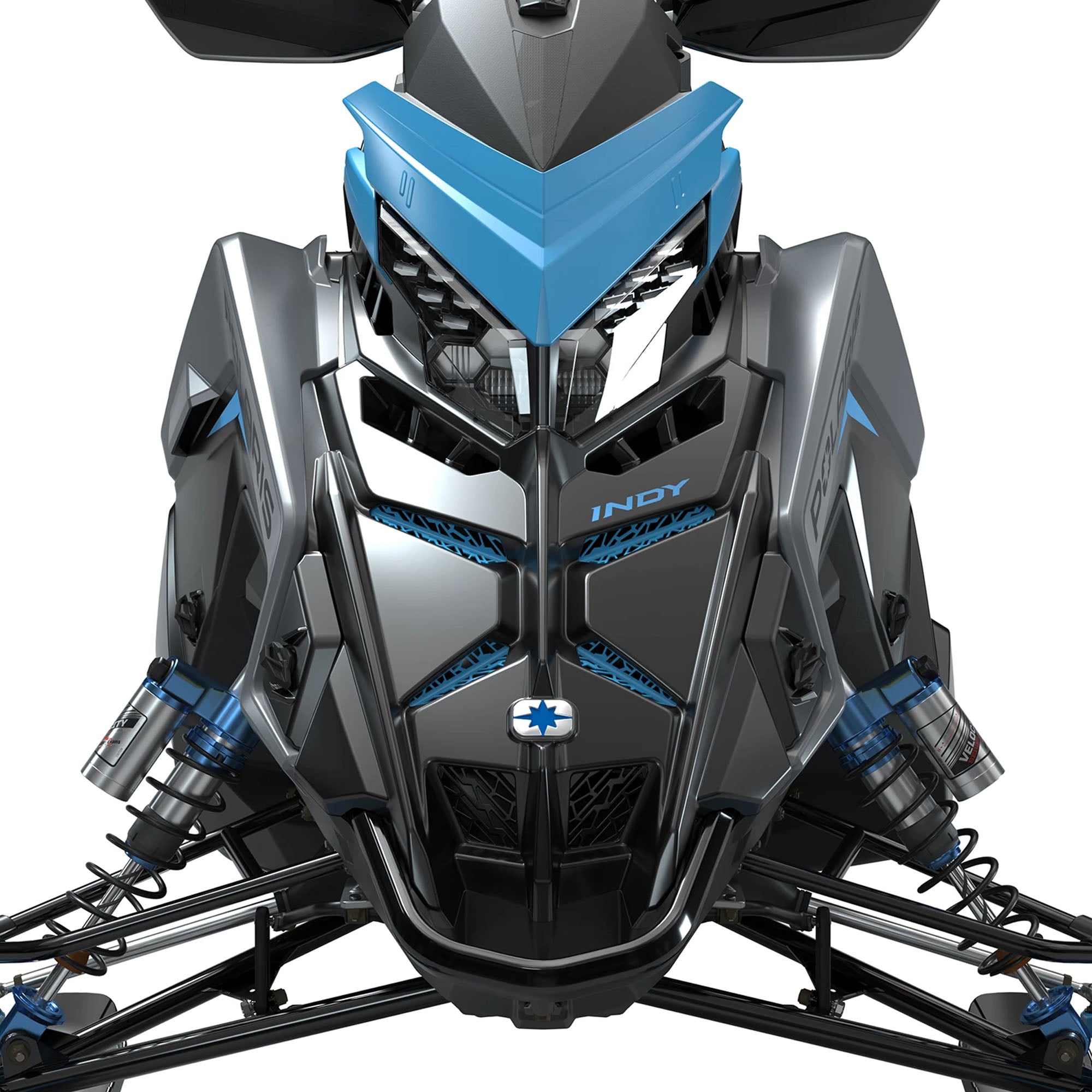 Polaris Indian Sky Blue Matryx Grill Inserts 2884979-737