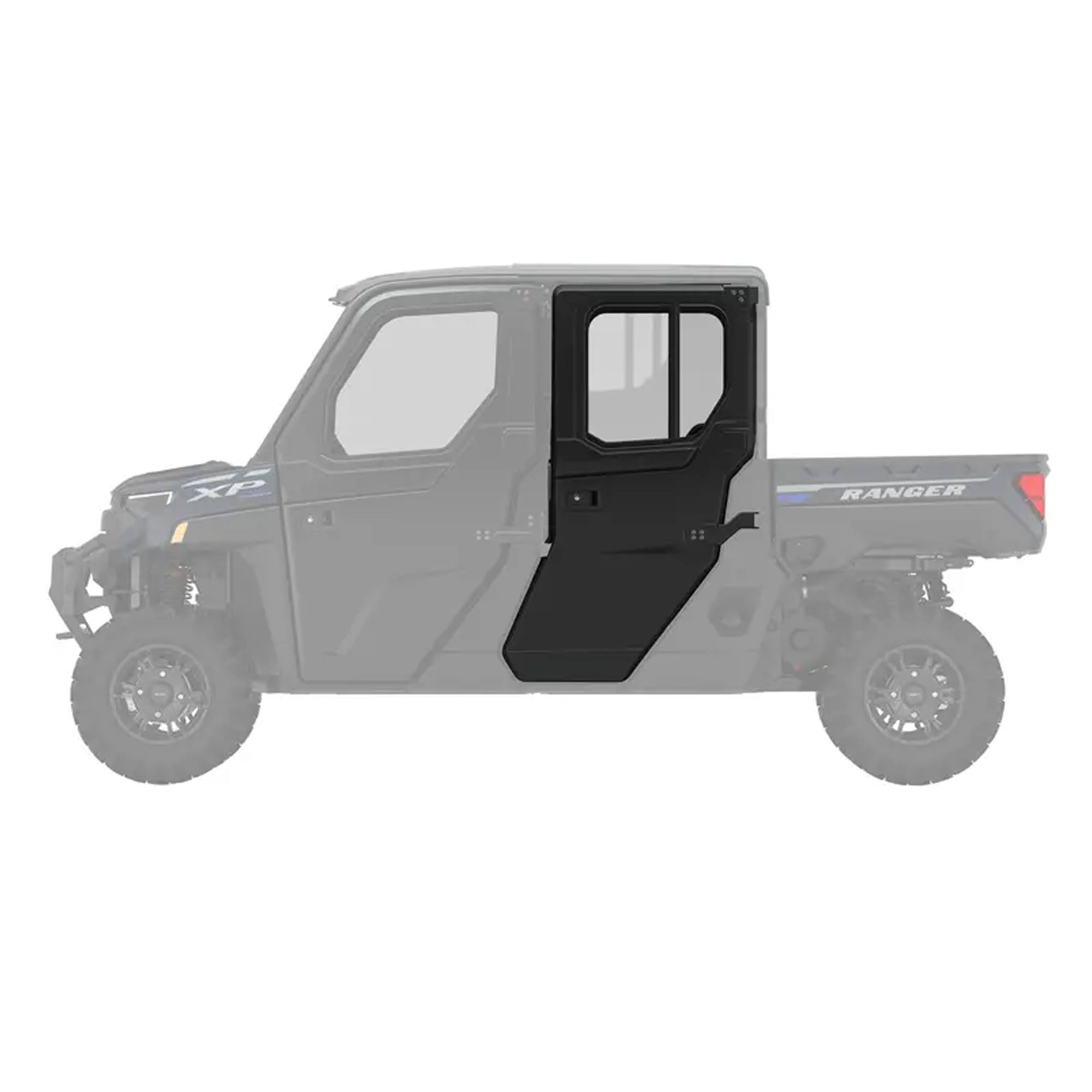 Polaris 2889812-070 Rear Black Poly Manual Crank Window Doors Ranger 1000 Crew