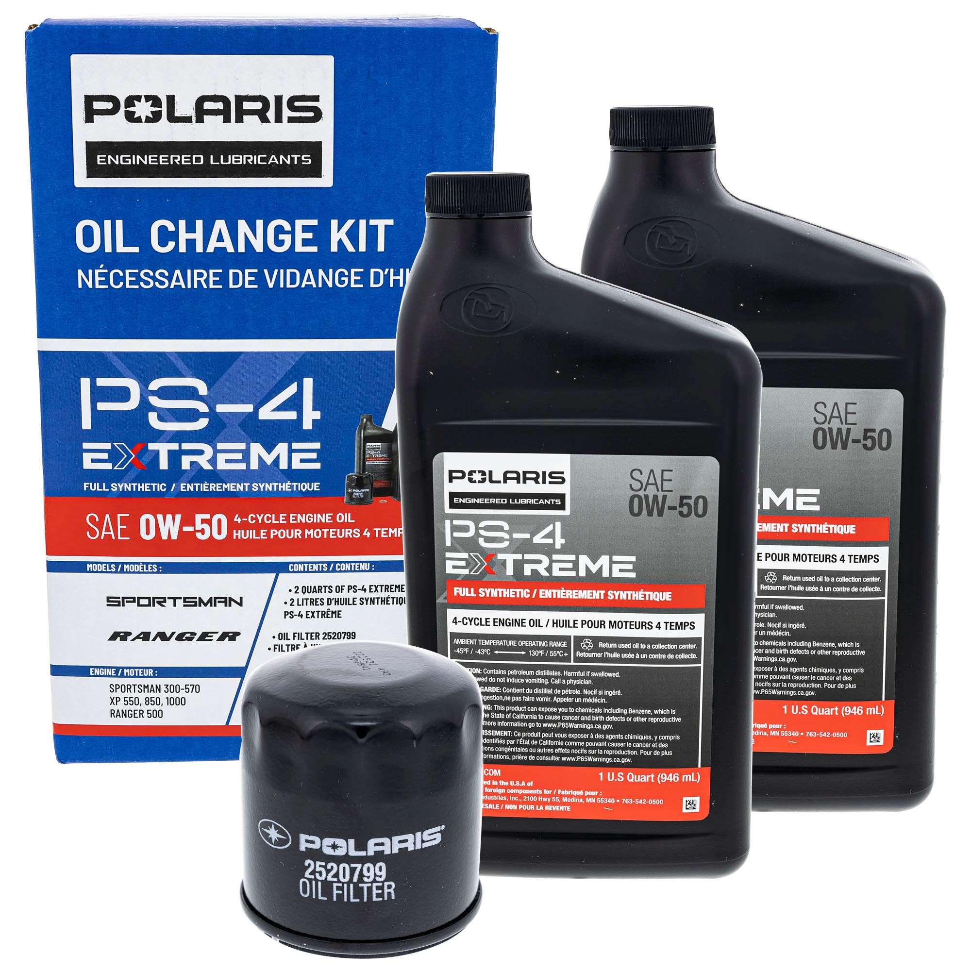 Polaris 2890055 Extreme Duty Oil Change Kit Ranger Sportsman Scrambler 1000 900