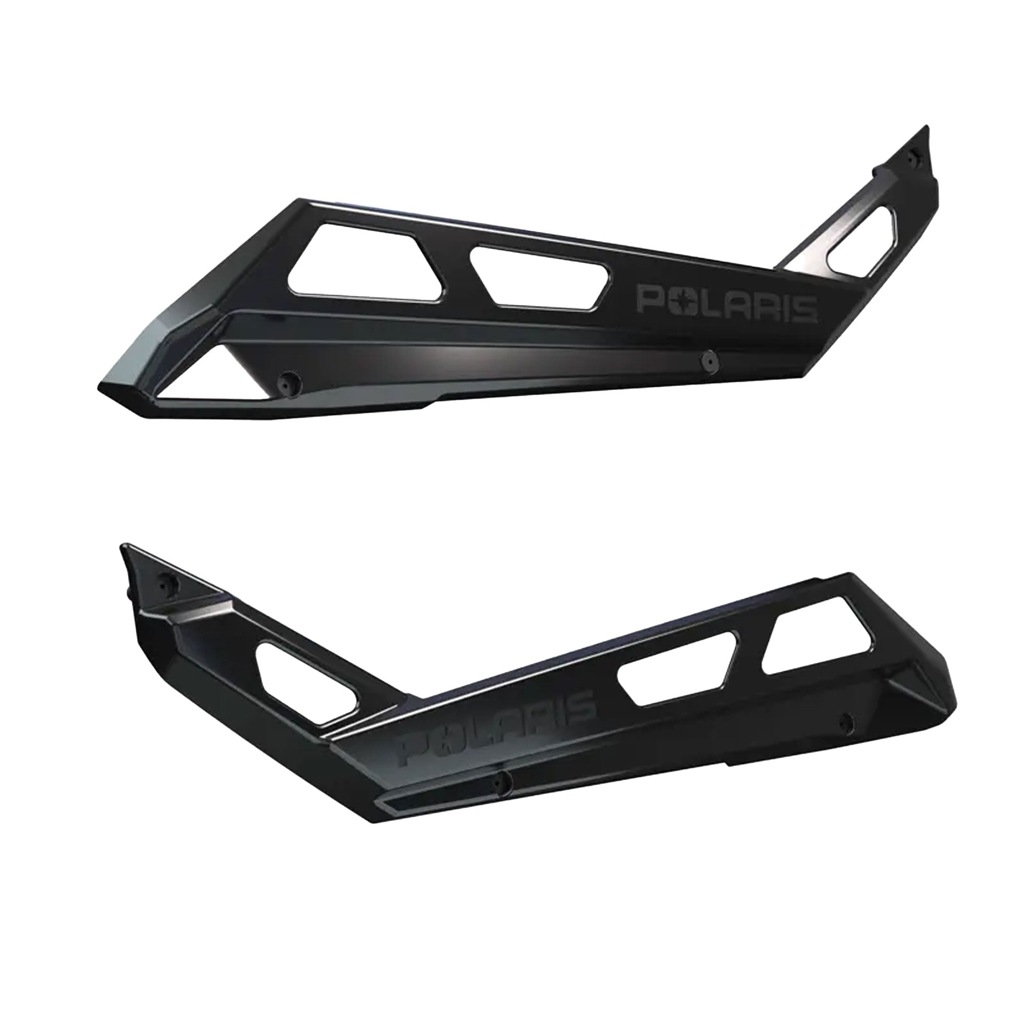 Polaris Matte Black Low Profile Rock Sliders 2890394-458