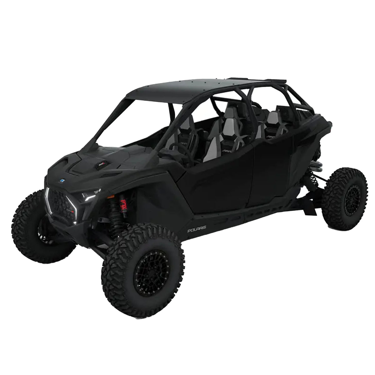 Polaris Matte Black Low Profile Rock Sliders 4-Seat 2890395-458 4