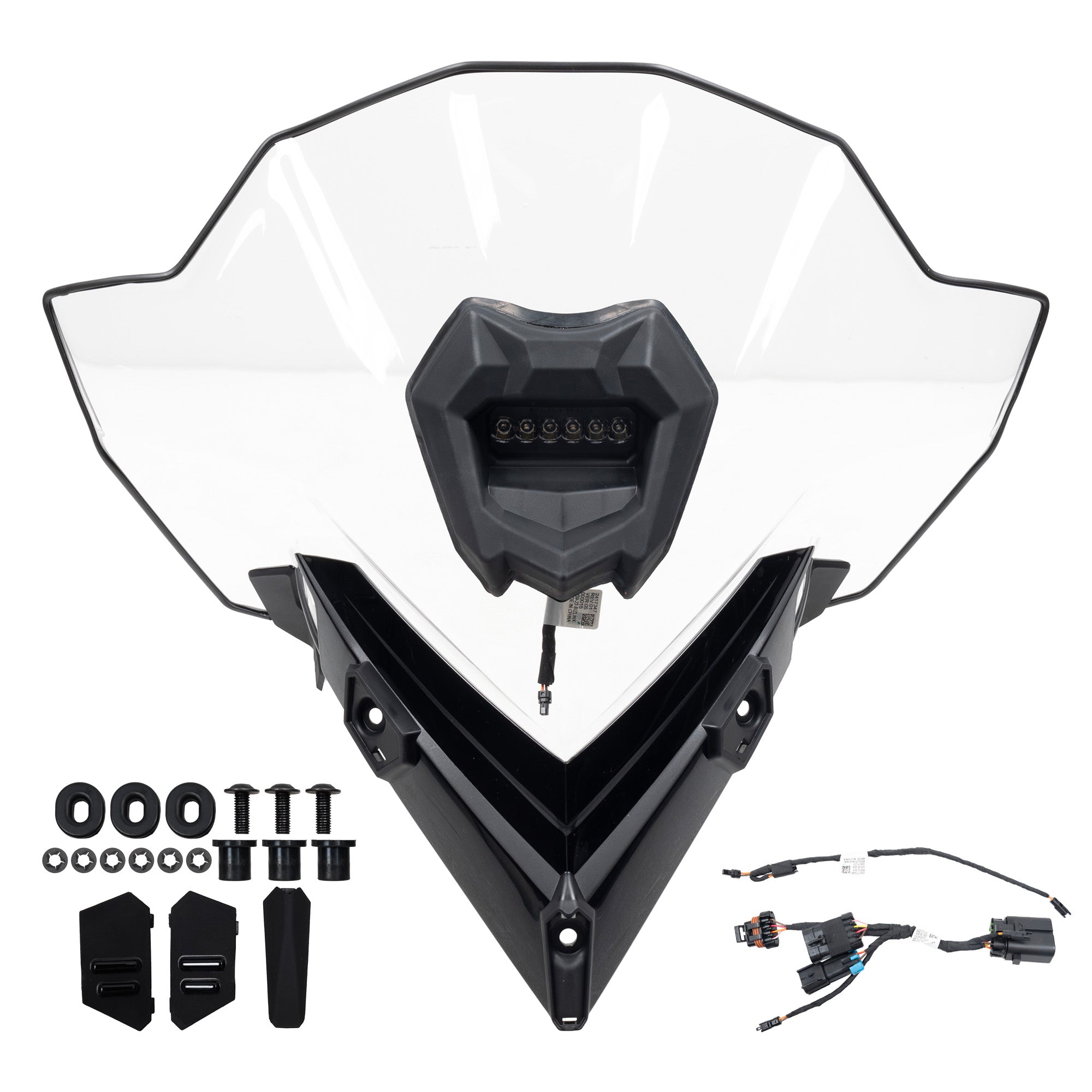 Polaris 2890510 Tall Windshield with Integrated Auxiliary Light Indy Switchback