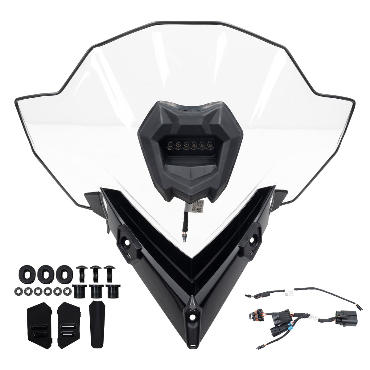 Polaris Tall Windshield with Integrated Auxiliary Light 2890510