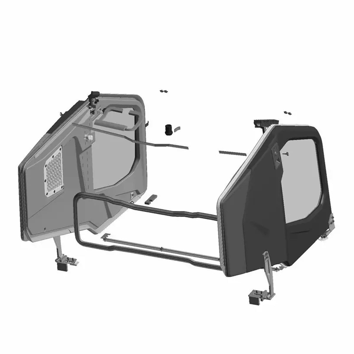 Polaris Front Manual Window Poly Doors 2890679-070 alternate view