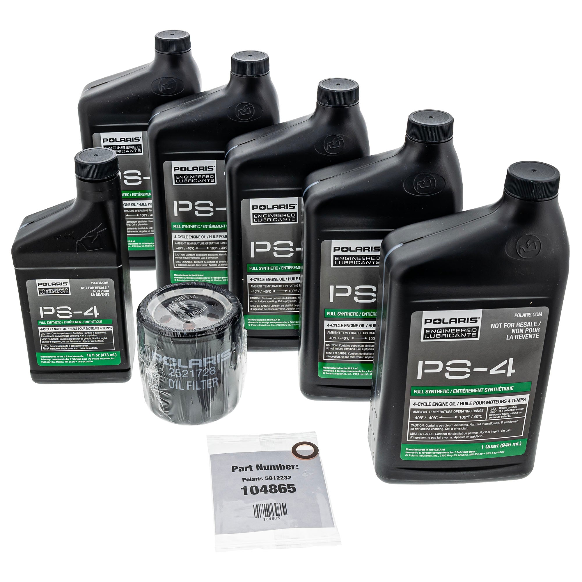 Genuine OEM Polaris Oil Change Kit RZR 2890880