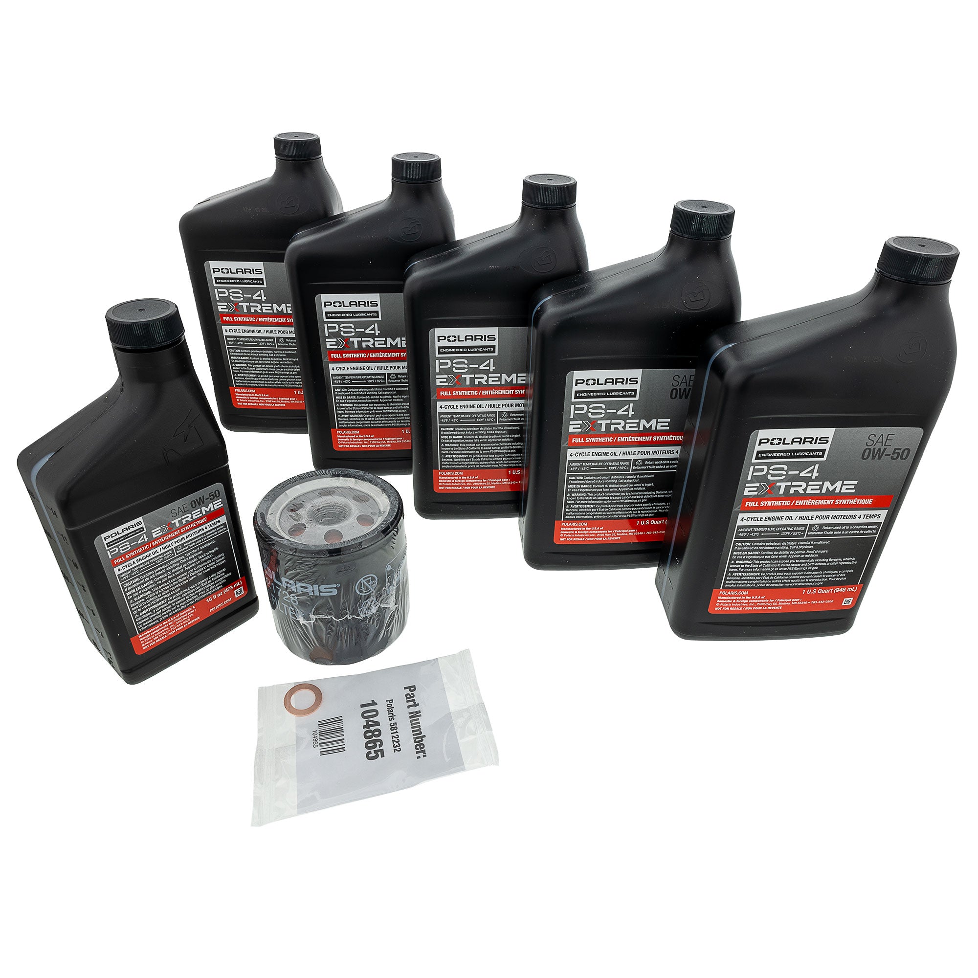 Polaris 2890881 Extreme Oil Change Kit RZR 4 2022-2025