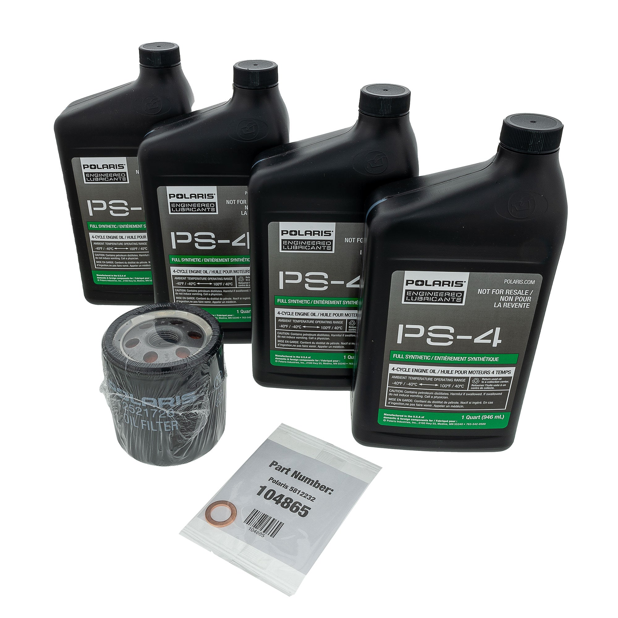 Polaris 2890882 Oil Change Kit Ranger Crew 2024-2025
