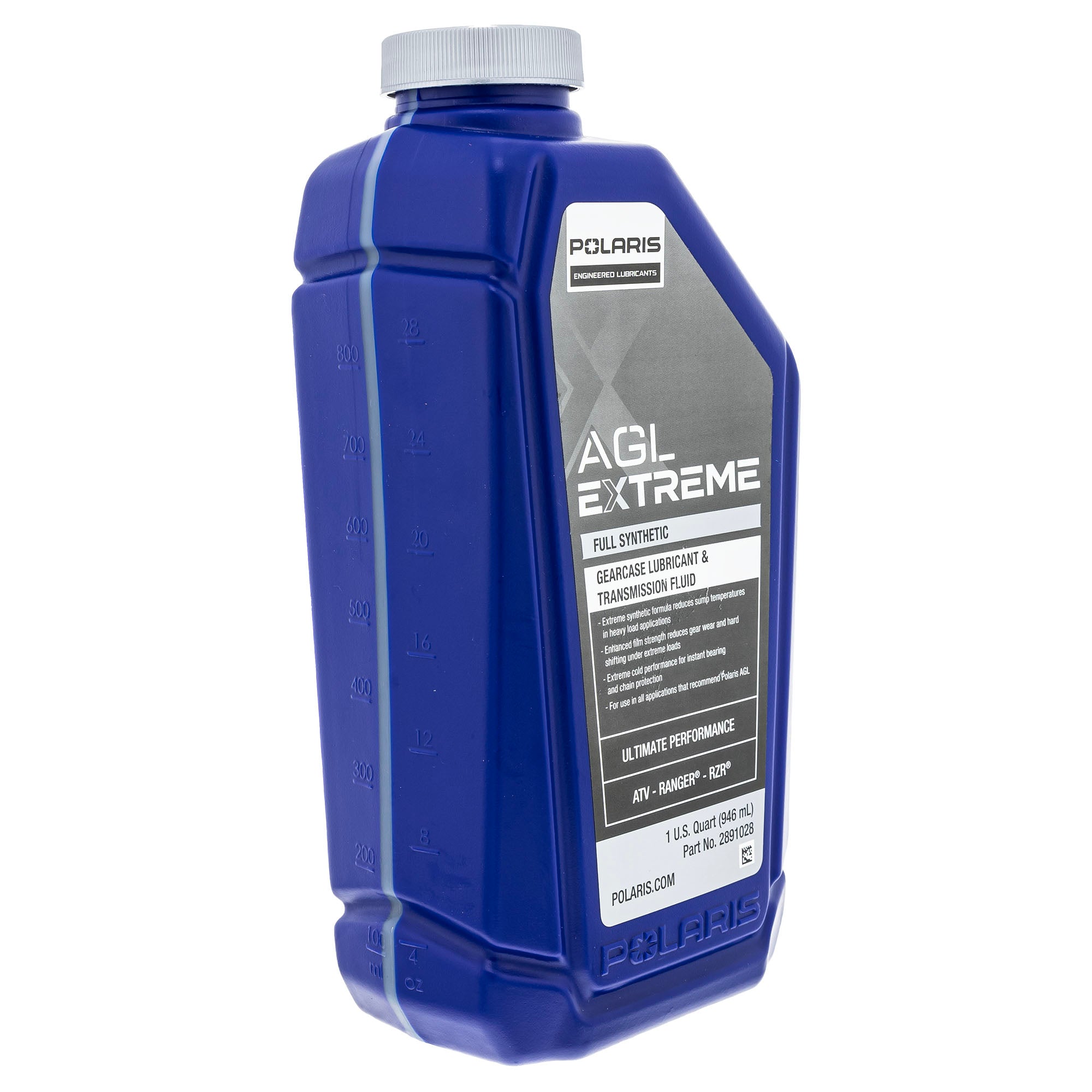 Polaris 2891028 AGL Extreme Synthetic Gearcase Transmission Oil 1 Quart 1 Pk