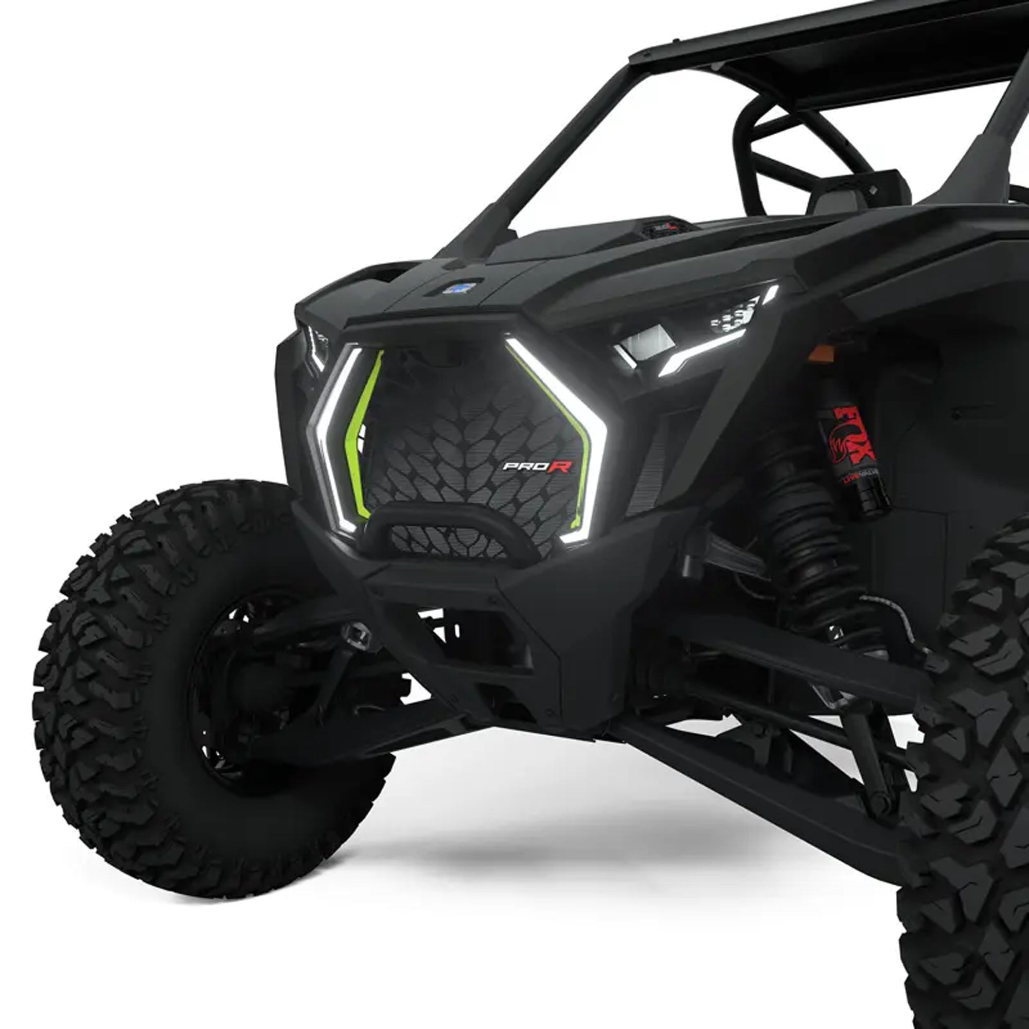 Polaris Neon Lime Pro Armor Aluminum Front Grille 2891093-801