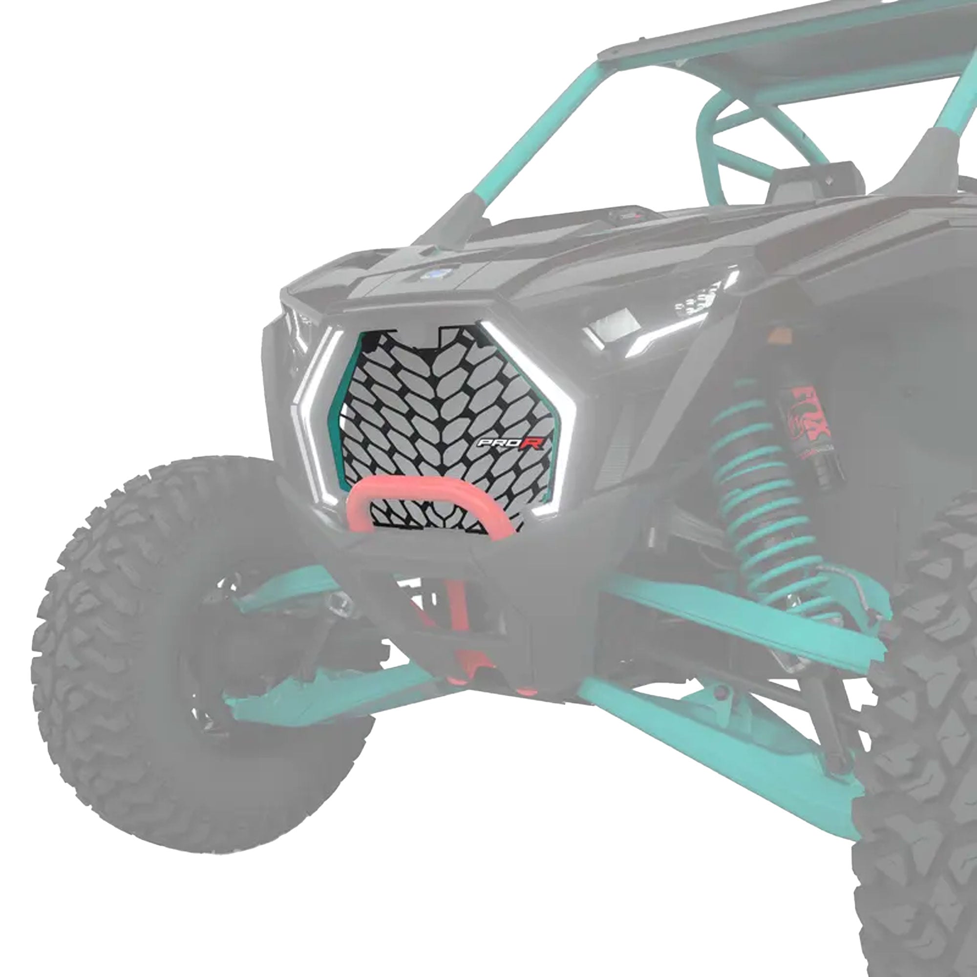 Polaris Radiant Green Pro Armor Aluminum Front Grille 2891093-887