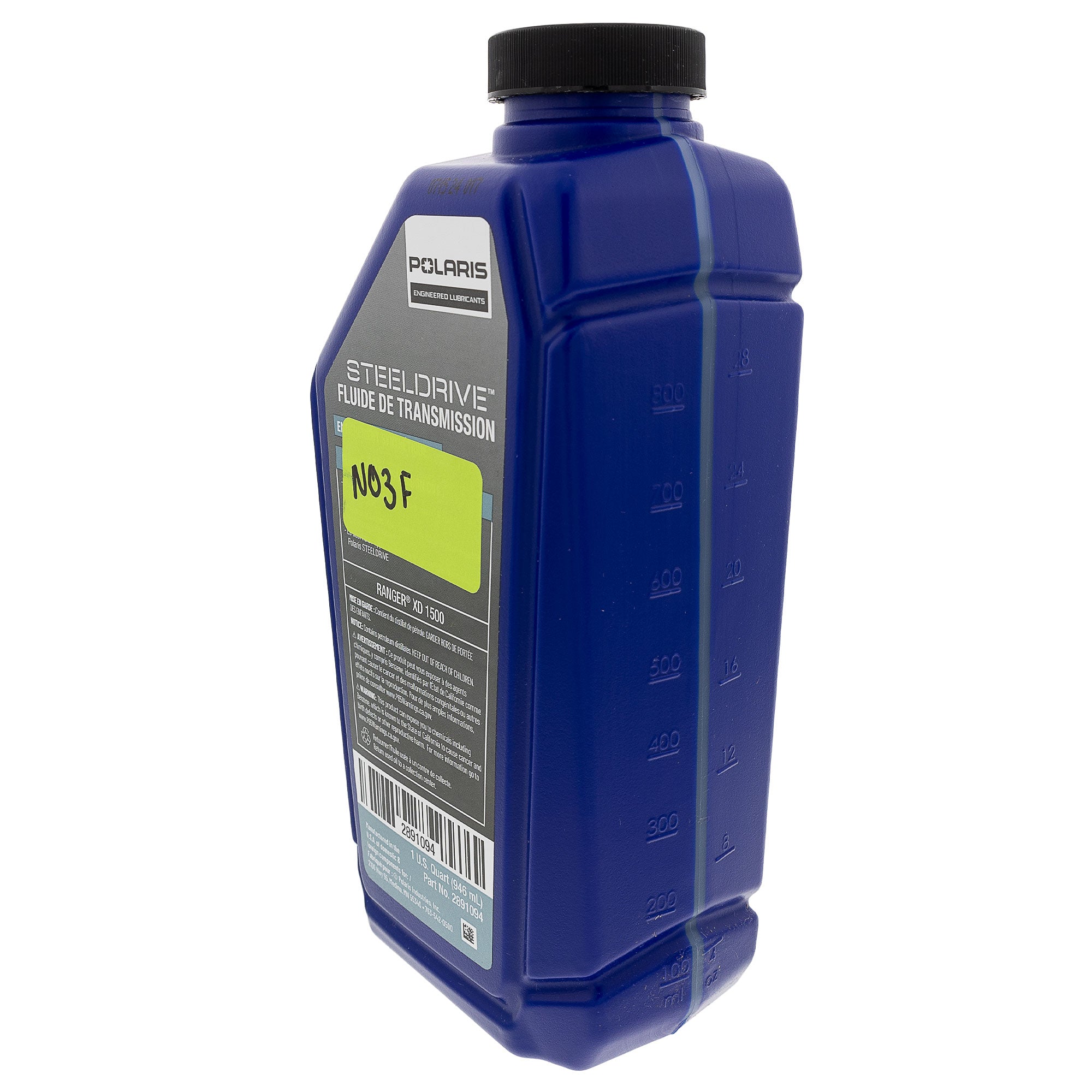 Polaris 2891094 STEELDRIVE Full Synthetic CVT Transmission Fluid 1 Quart Ranger XD1500