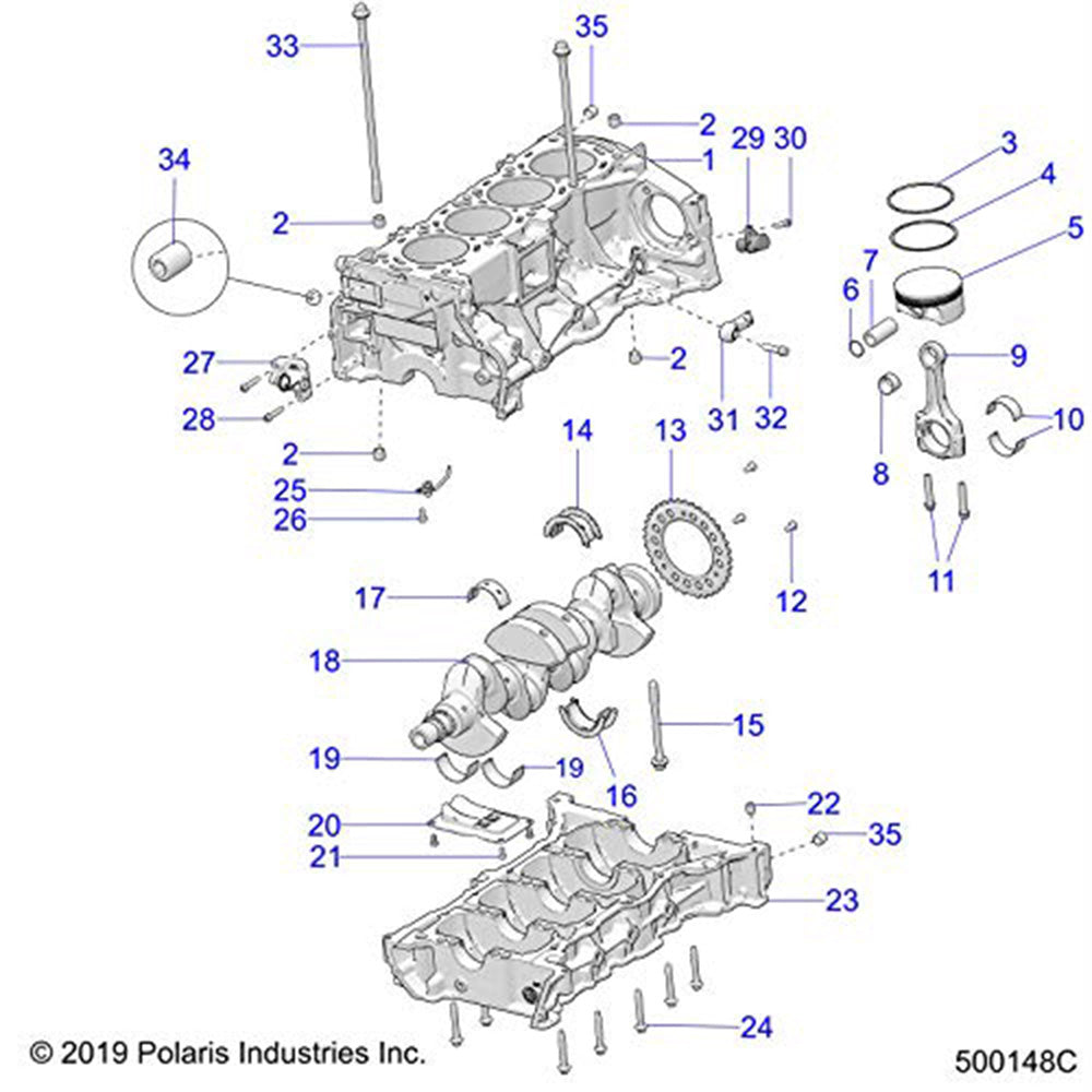Polaris 3023189 Chain Tensioner Slingshot 1500 4 AutoDrive Crew Edition