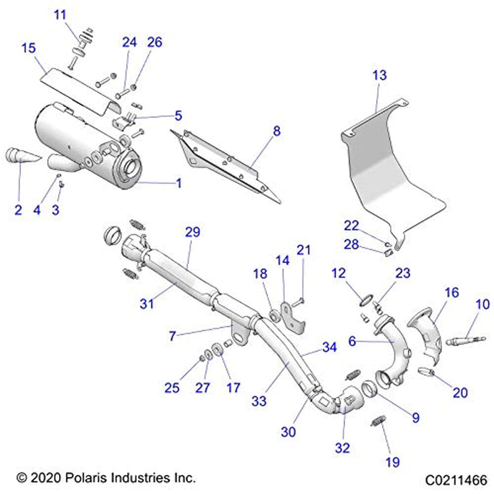 Polaris 3610312 Double Spherical Gasket Sportsman Big Boss 570 SP 2019-2025