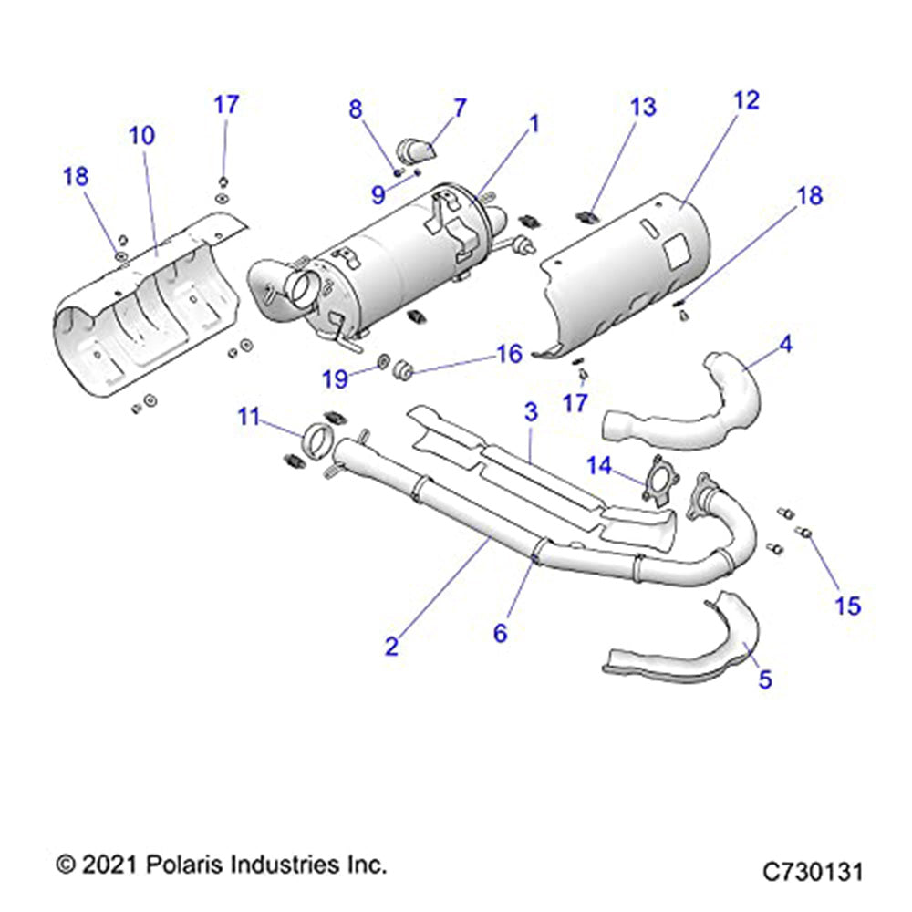 Polaris 3610360 Exhaust Manifold Seal Ranger Sportsman Pro XD 570 450 SP Crew