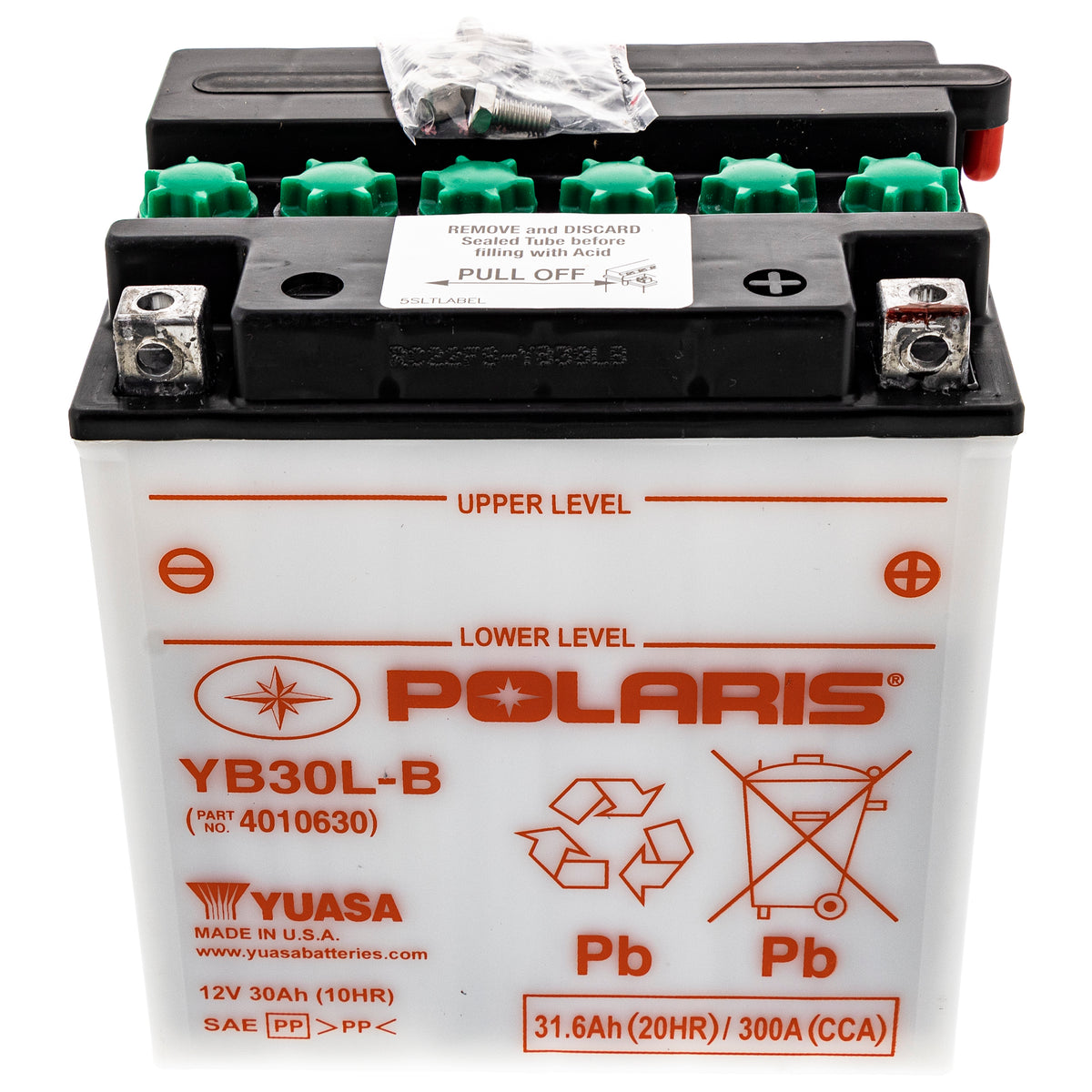 Polaris Top Mount 30 Amp Battery (Dry) 4010630 alternate view