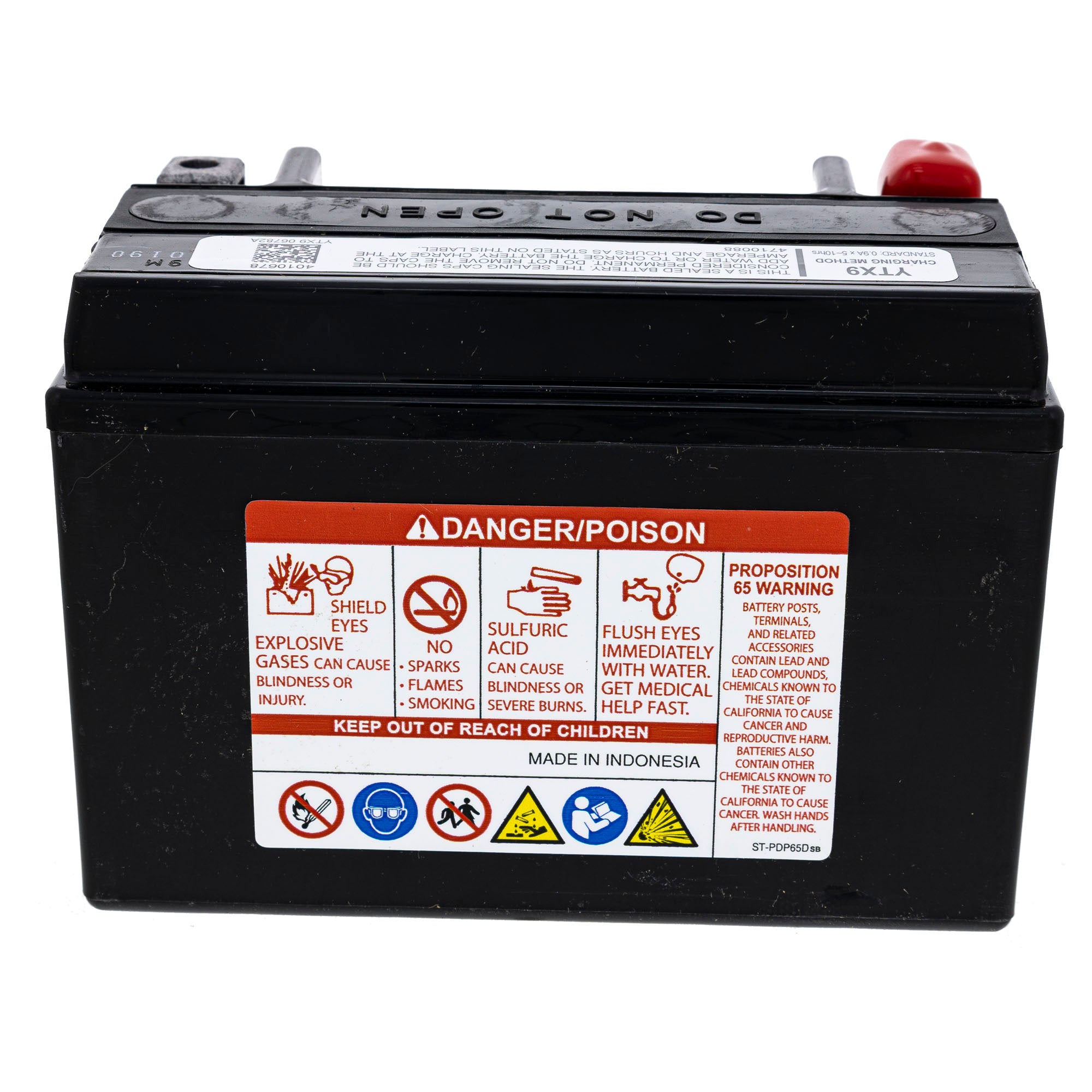 Polaris 4010678 BATTERY-SEALED 9AH 12V YTX9-BS Ranger Predator 500 200 3410118