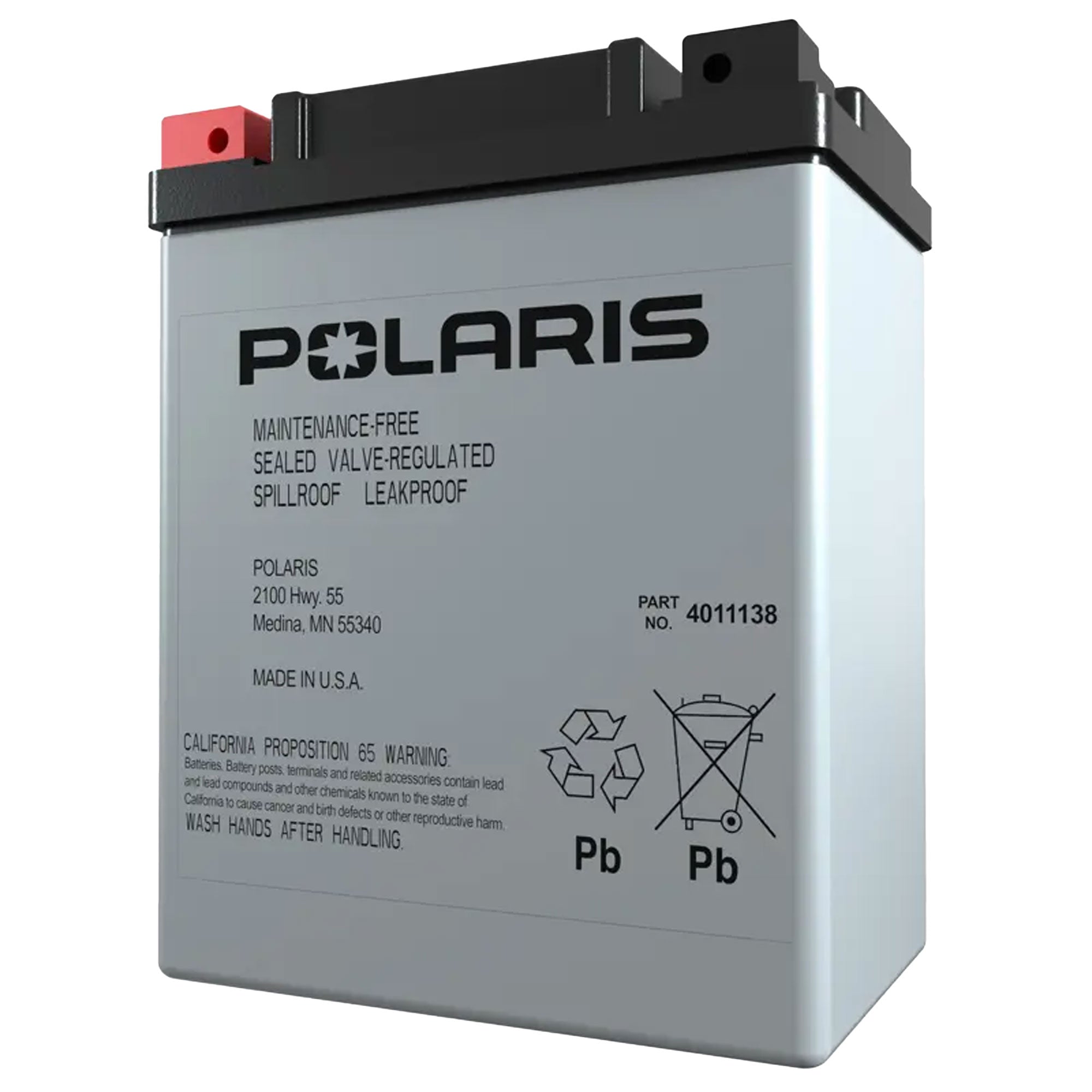 Polaris 4011138 Sealed 14AH Battery Ranger Sportsman Scrambler 570 500 550 450