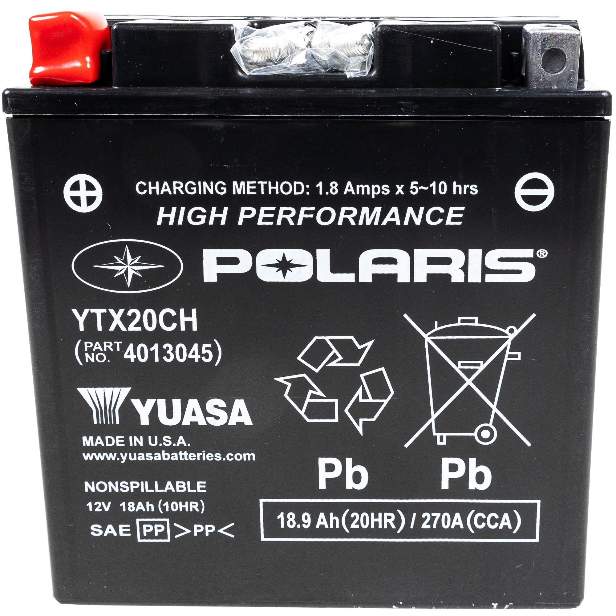 Polaris 4013045 Sealed Non-Spill Battery Indy Rush Switchback 800 850 550 600
