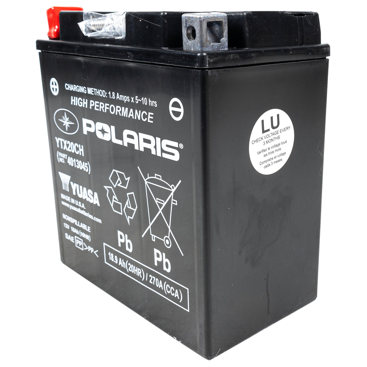 Polaris Sealed Non-Spill Battery 4013045 alternate view