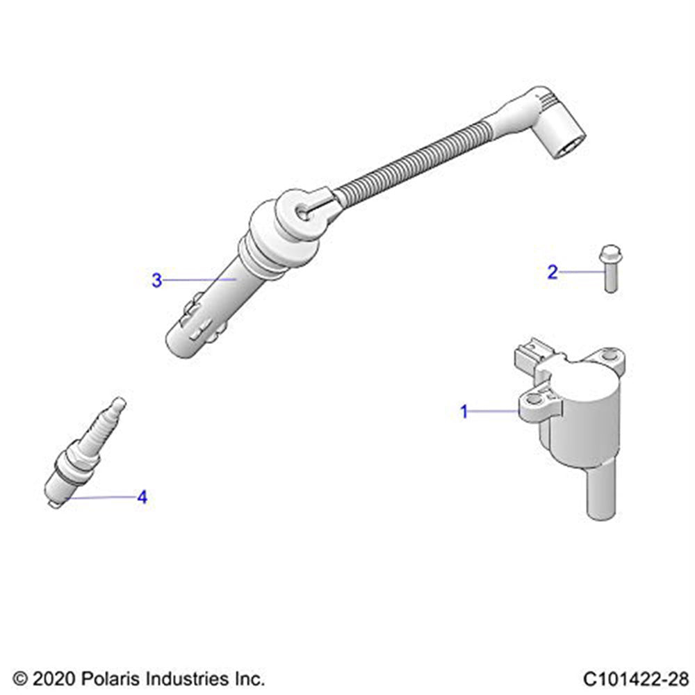 Polaris 4019338 PTO Spark Plug Wire Sportsman 570 2021-2025