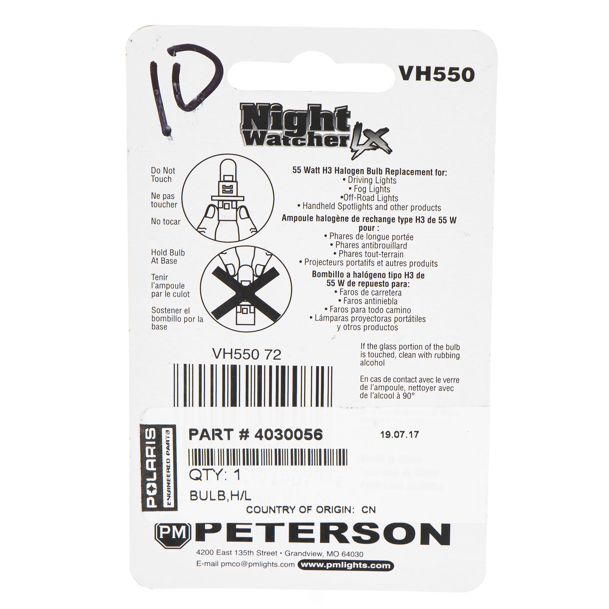 Genuine OEM Polaris Headlight Bulb Scrambler Trail Blazer 4030056