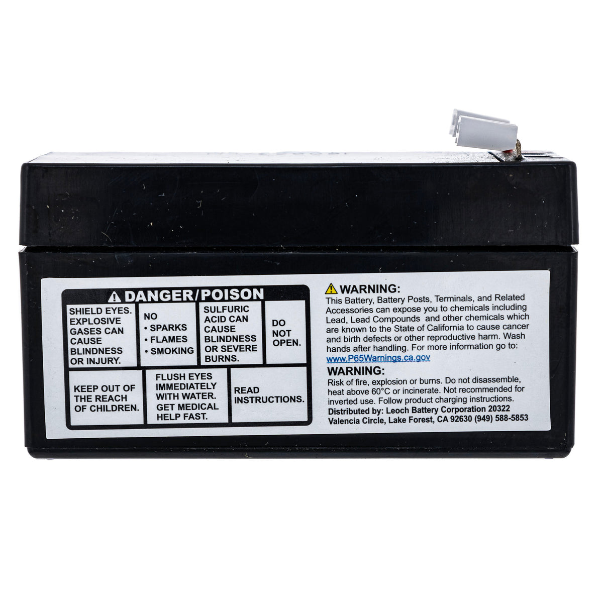 Polaris Sealed Battery 12V 1.2AH 4080210 alternate view